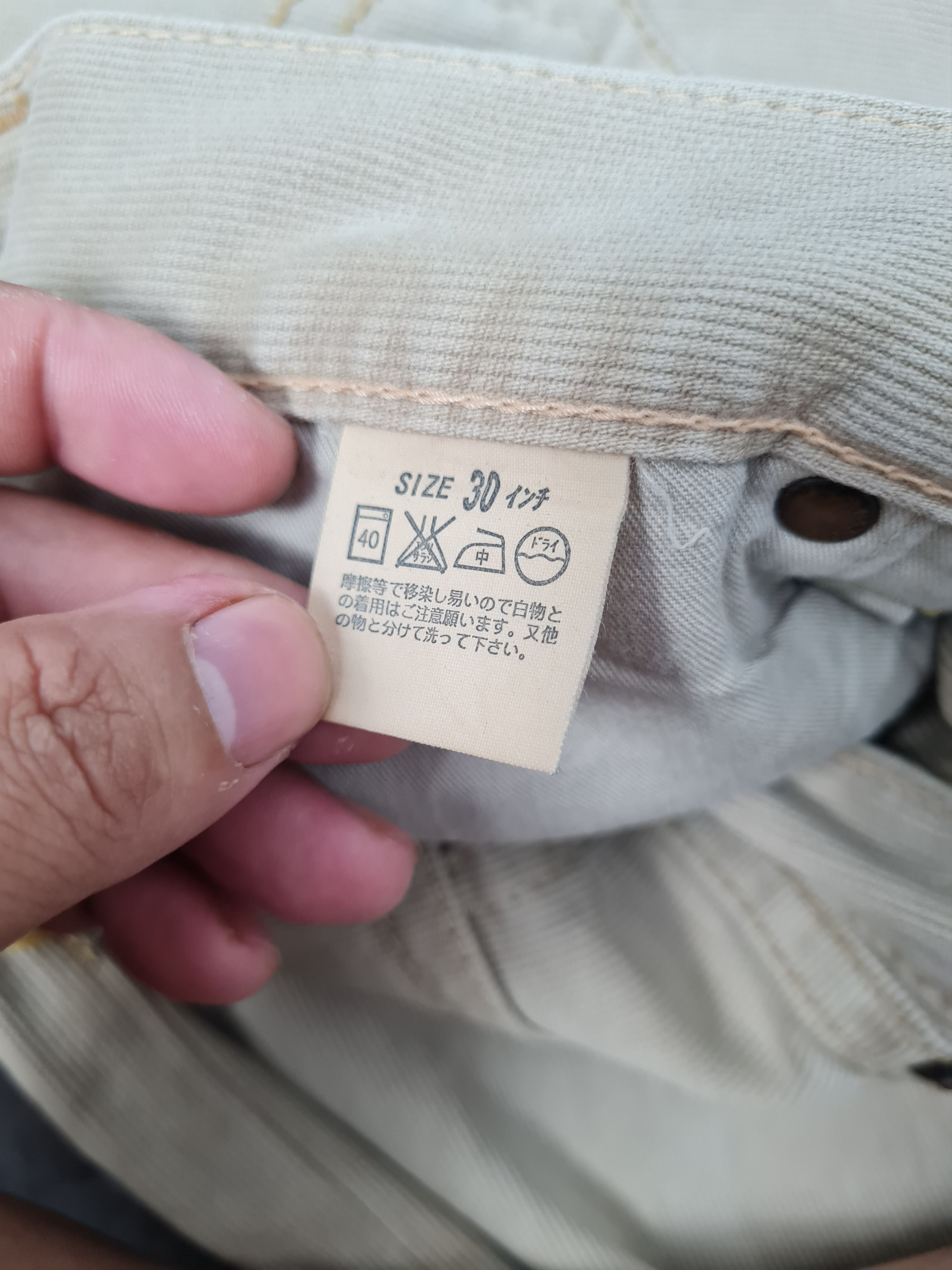 Levi's Vintage Clothing Vtg LEVIS 901 Qudroy Cream Straight Cut L0367 Size 32X33 Size US 32 / EU 48 - 16 Thumbnail