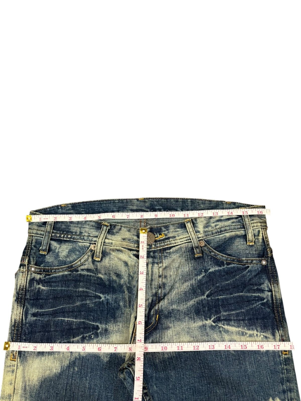 Japanese Brand Vintage Japanese Brand Bleached Jeans Size US 30 / EU 46 - 11 Thumbnail