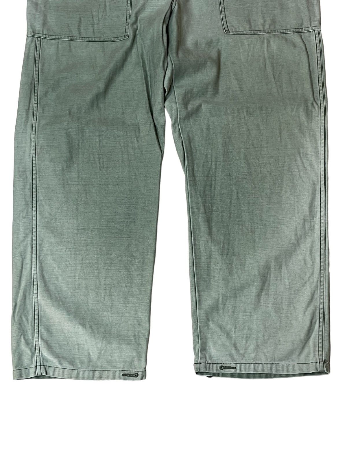 Toyo Enterprises VINTAGE GUNG HO USA MILITARY FATIGUE BAKER FADED PANTS Size US 35 - 3 Thumbnail