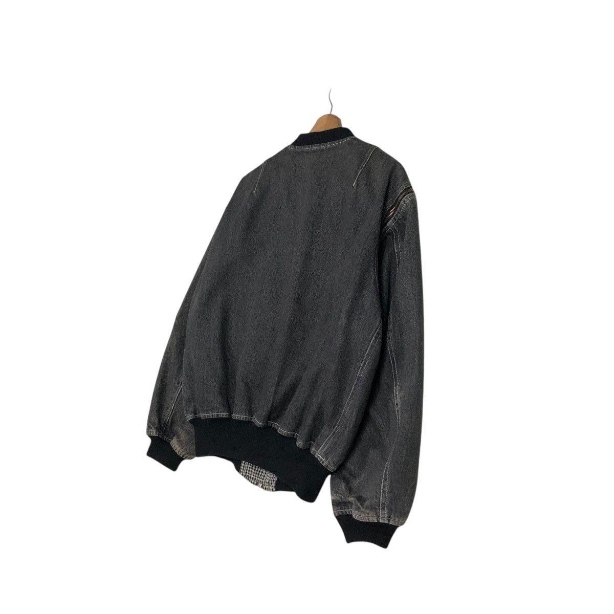 Japanese Brand 🔥VINTAGE DENIM BOMBER JACKET PINK HOUSE ISSEY MIYAKE Size US M / EU 48-50 / 2 - 12 Thumbnail