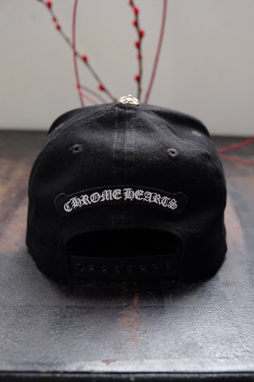 Chrome Hearts Chrome Hearts Dagger Denim Baseball Hat Black Size ONE SIZE - 4 Thumbnail