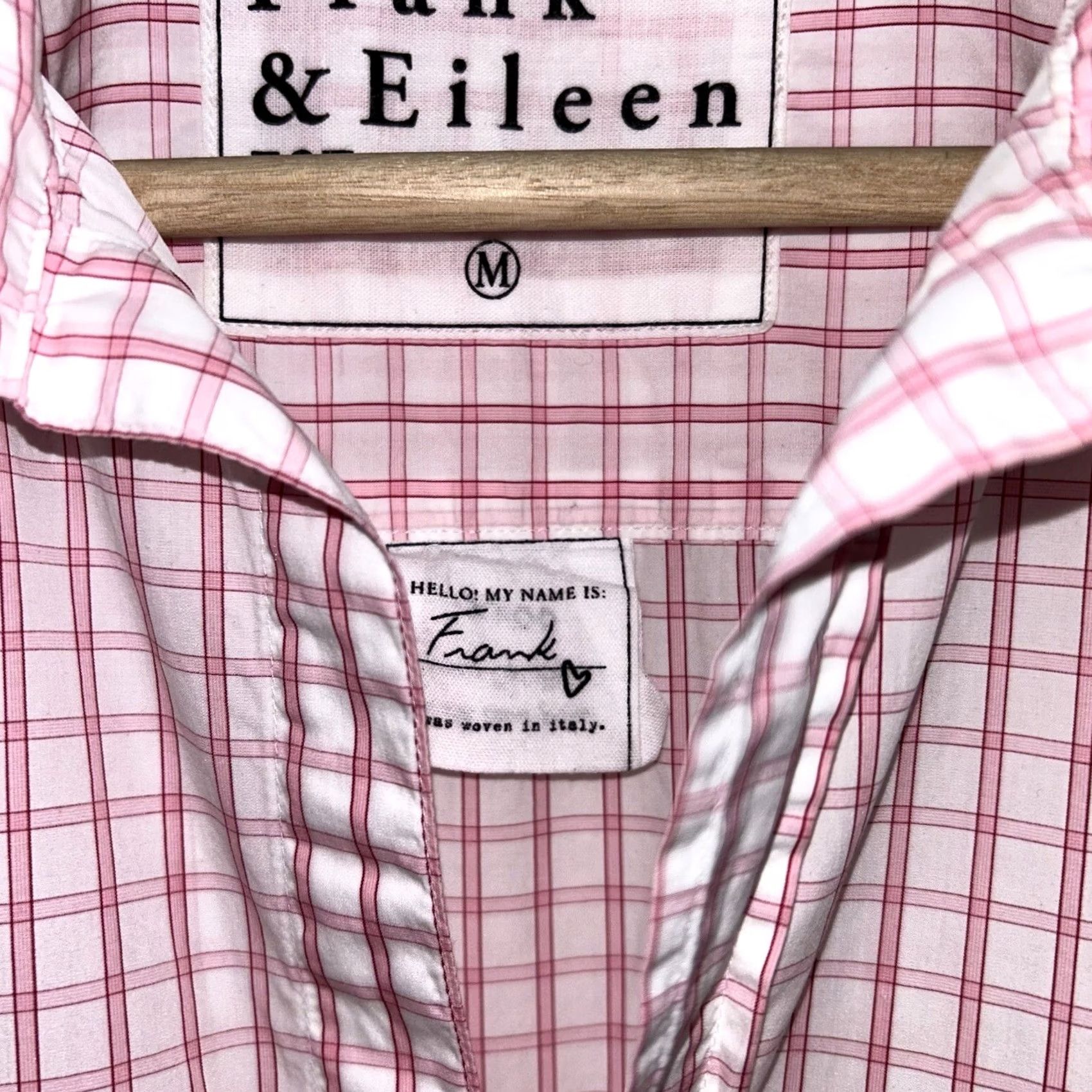 Frank & Eileen Frank & Eileen Button Up Plaid Blouse White + Pink Top Women’s Medium Size M / US 6-8 / IT 42-44 - 3 Thumbnail