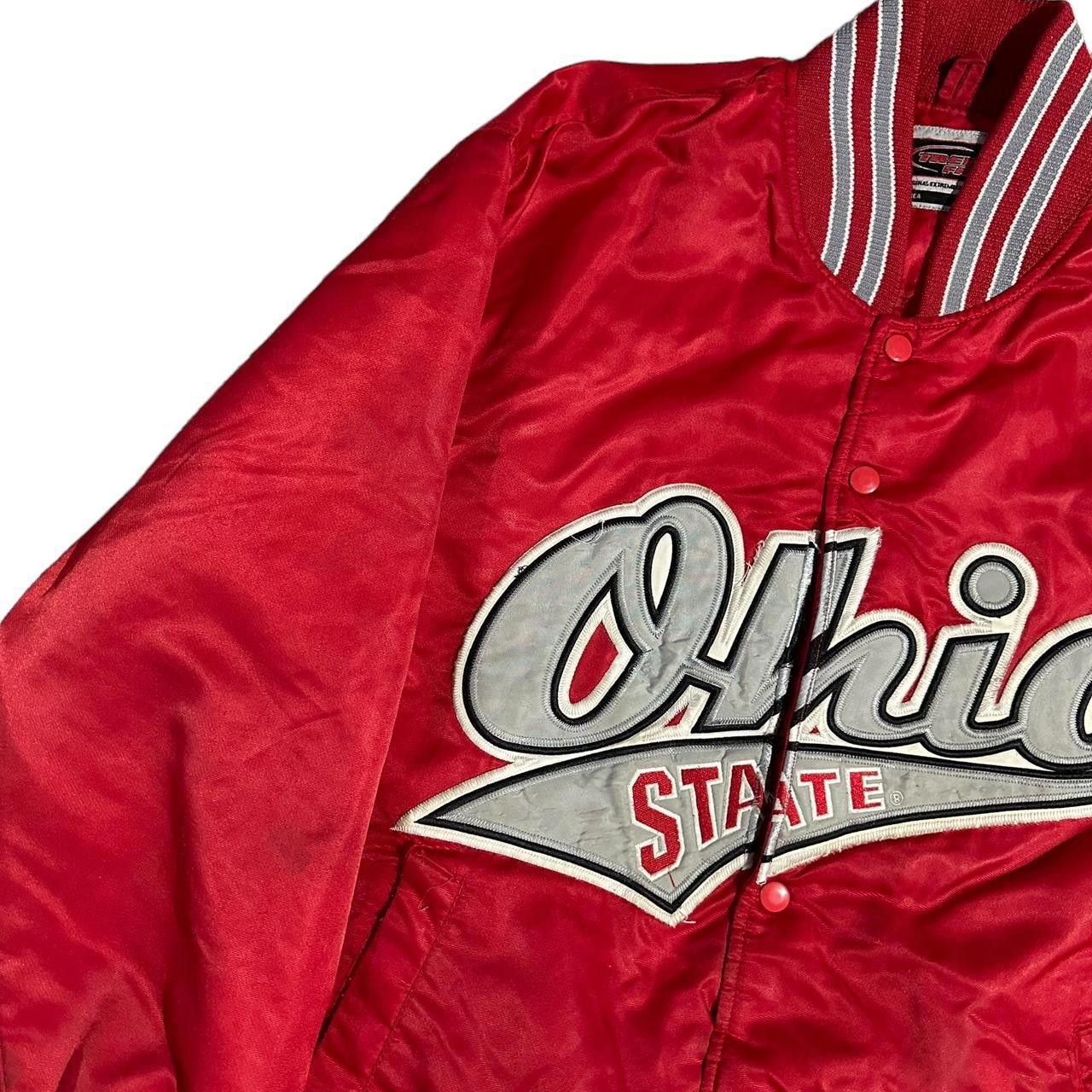 Designer Vintage 90s Ohio State Satin Jacket Size US M / EU 48-50 / 2 - 2 Thumbnail