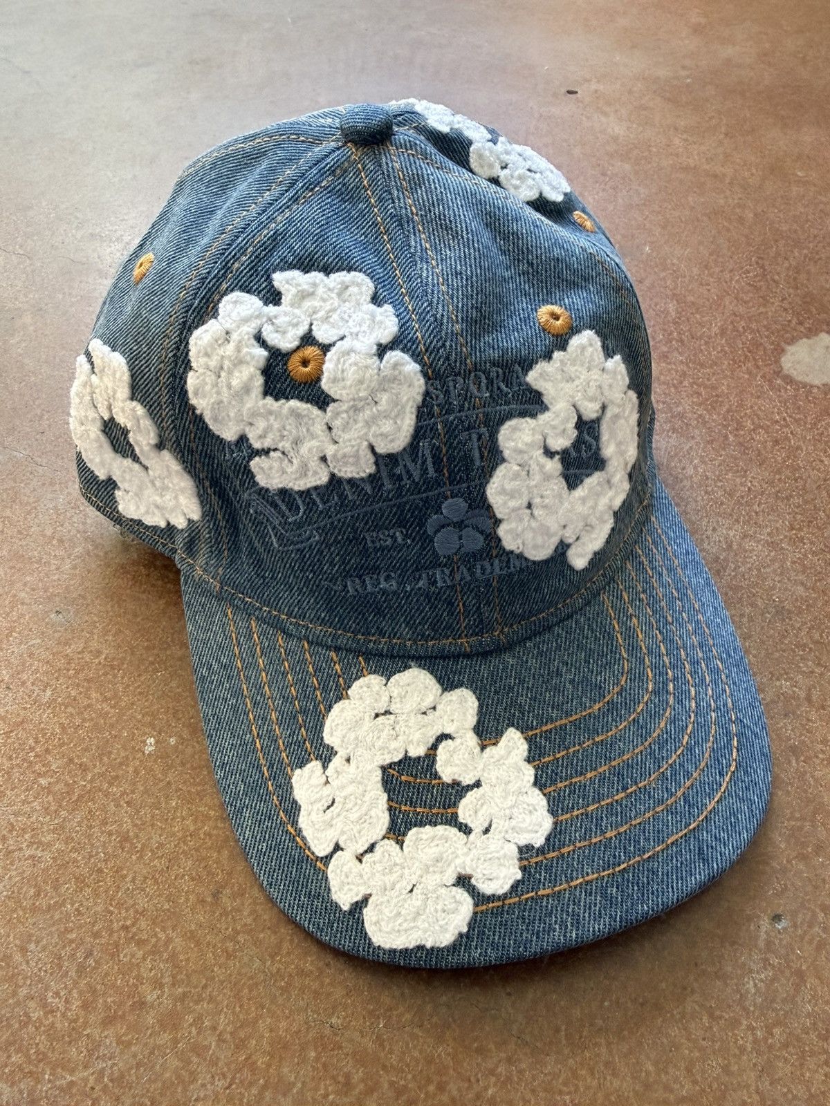 Denim Tears Denim Wreath Hat Light Wash Blue