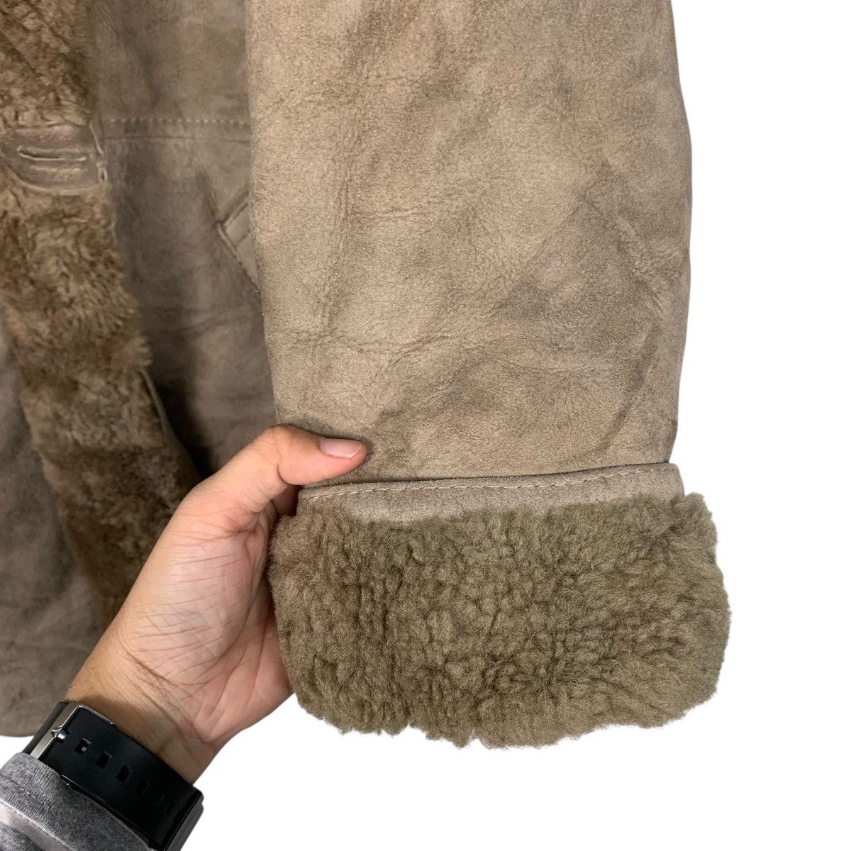 Other Authentic Leather Women Shearling Coat Size M / US 6-8 / IT 42-44 - 13 Thumbnail