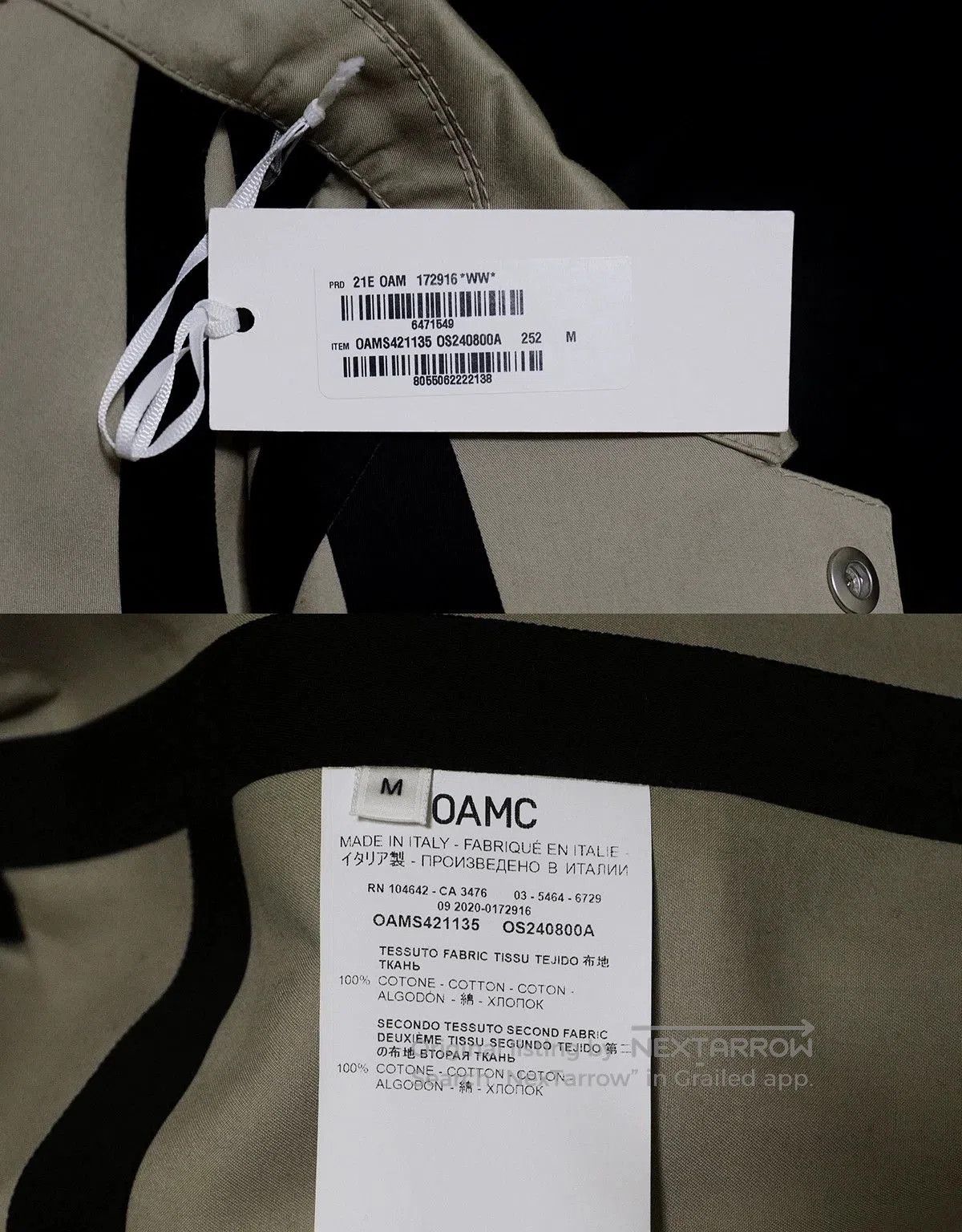 OAMC oamc midland jacket in beige color. Size US M / EU 48-50 / 2 - 8 Thumbnail