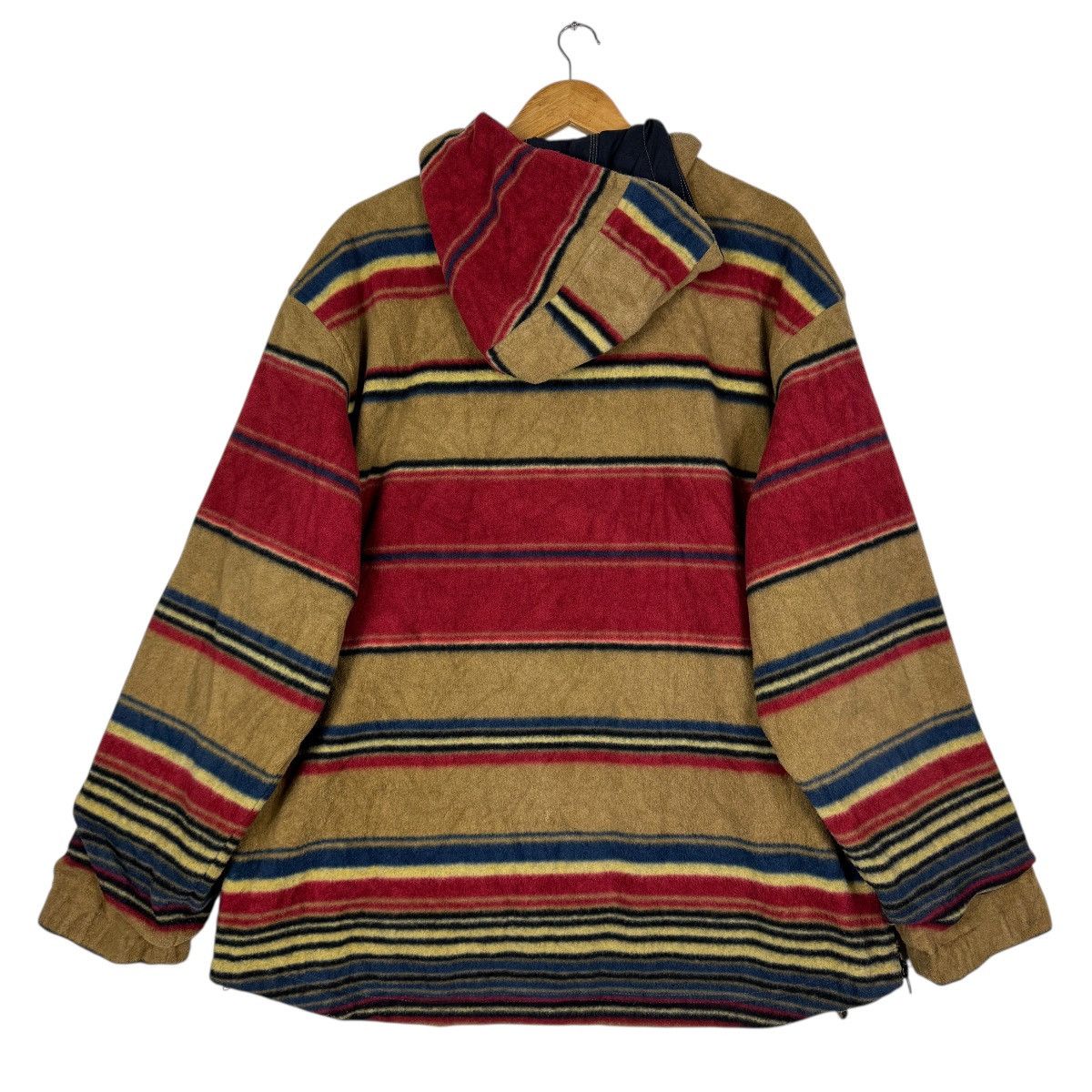 Tommy Hilfiger 90s Vintage Tommy Hilfiger Reversible Fleece Smock Jacket Size US M / EU 48-50 / 2 - 2 Thumbnail