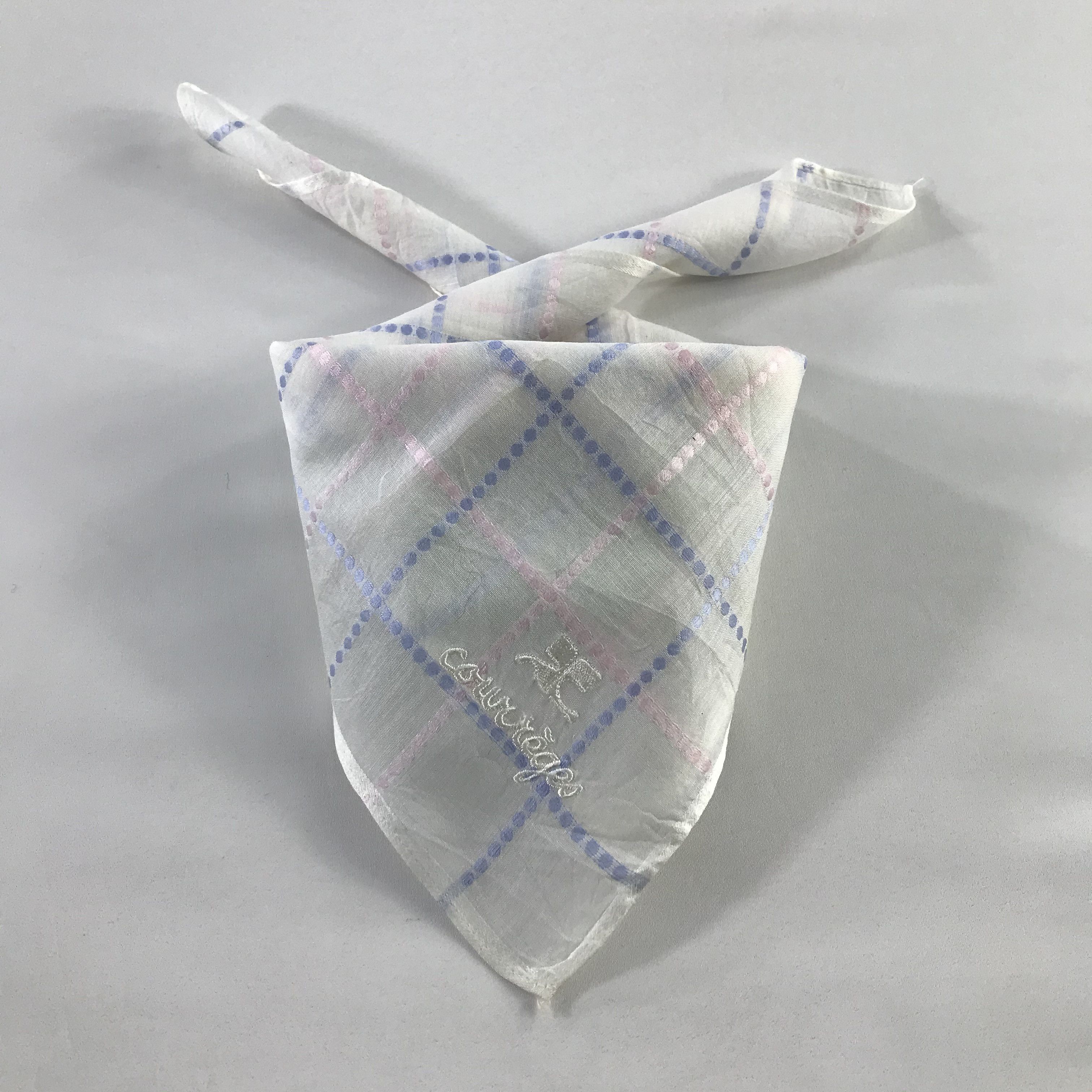 Courreges × Vintage Courreges Bandana / Handkerchief / Neckerchief - S626 Size ONE SIZE - 3 Thumbnail