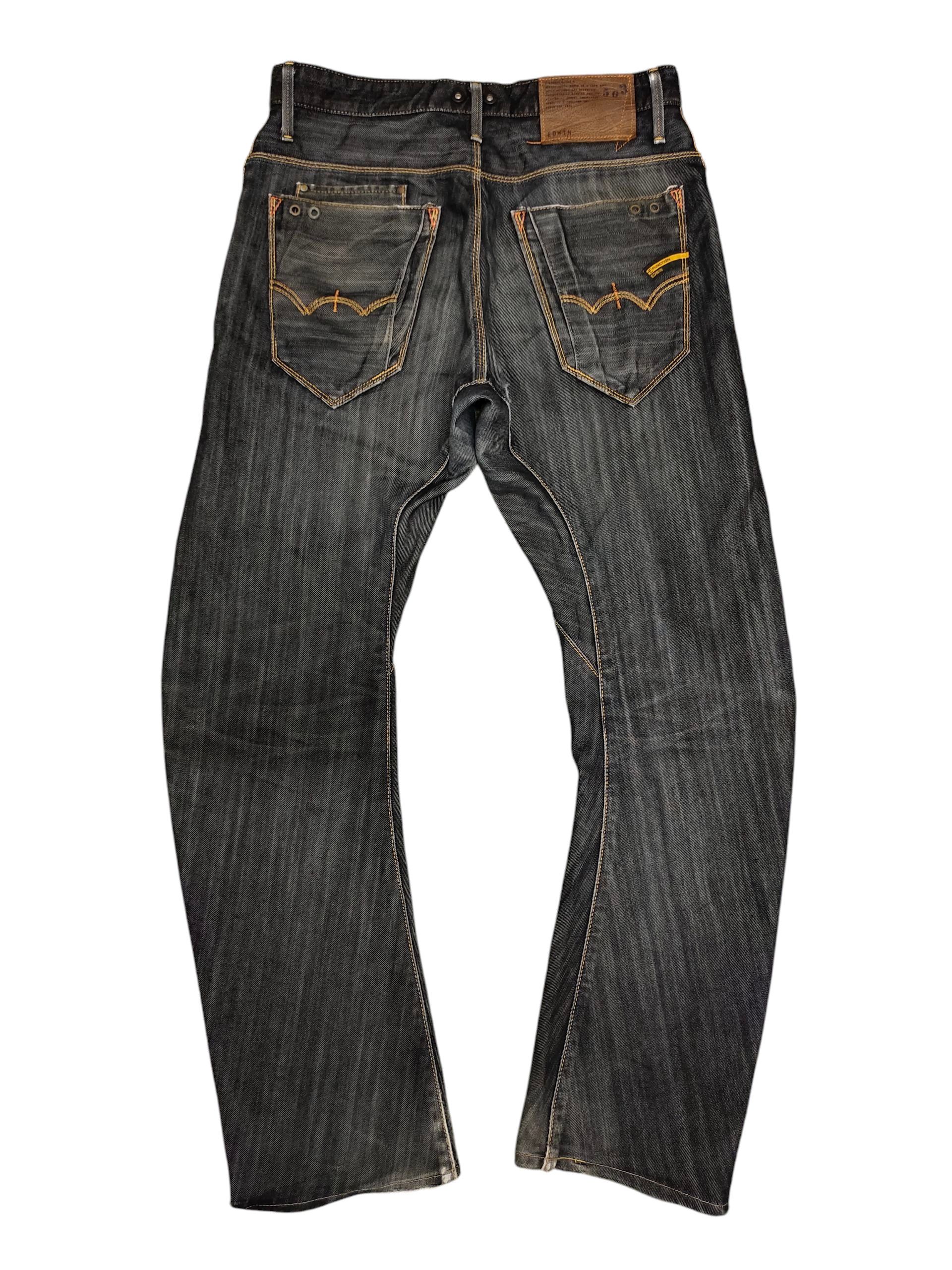If Six Was Nine Vintage Edwin Function Distressed Denim Jeans Size US 31 - 7 Thumbnail