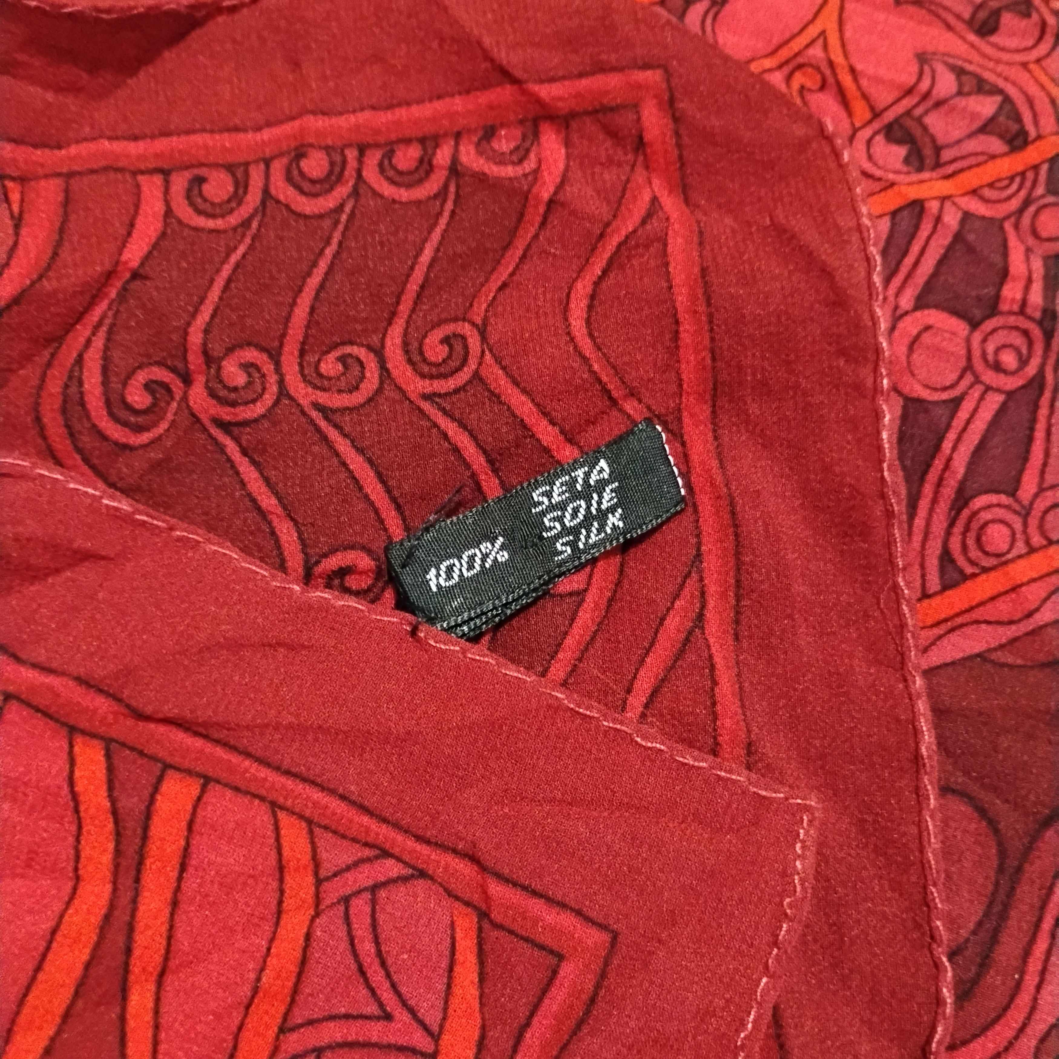 Salvatore Ferragamo Vintage Salvatore Ferragamo Big Size 51" Silk Scarf Size ONE SIZE - 4 Thumbnail