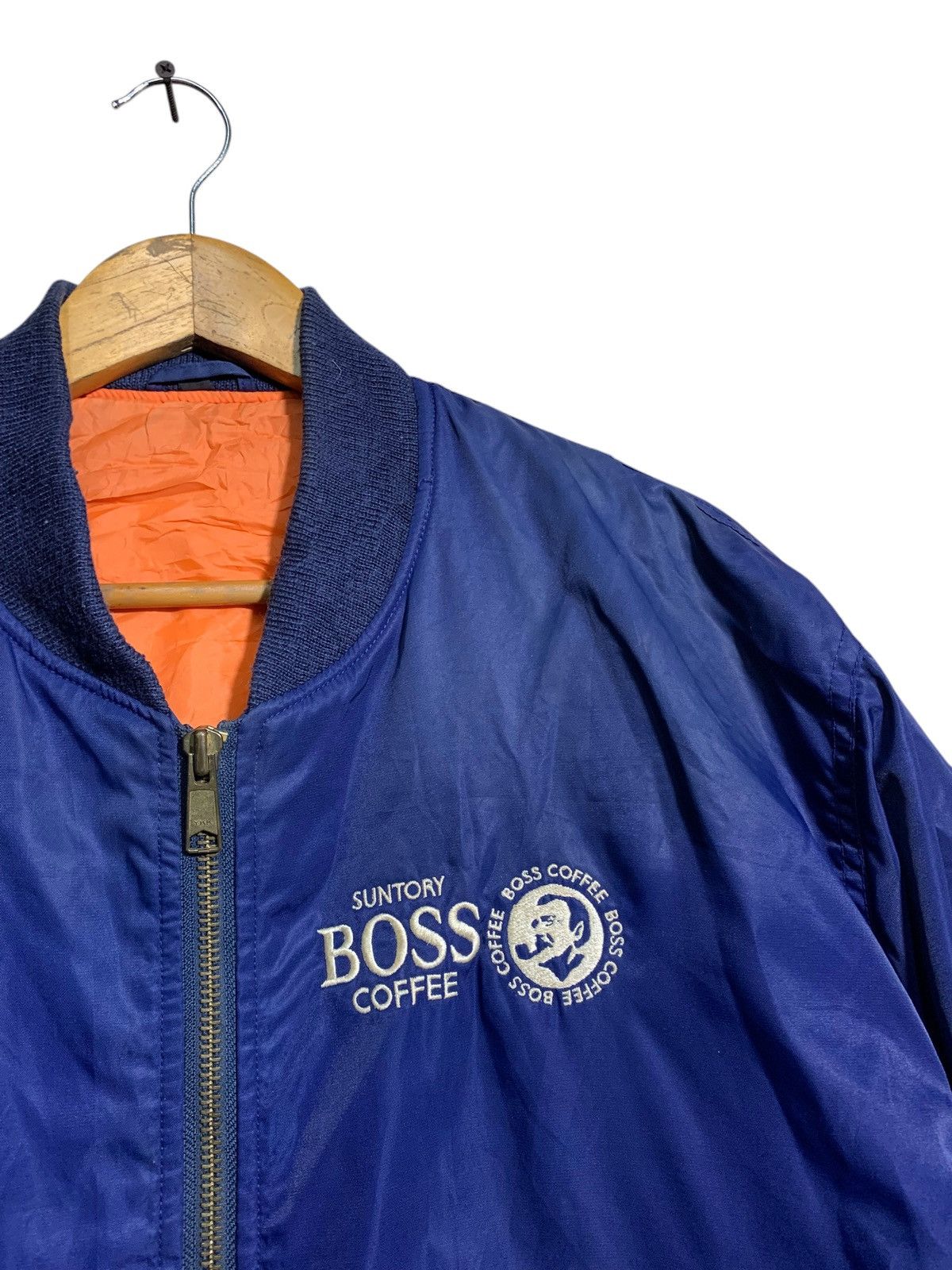 Japanese Brand 🔥BOSS SUNTORY COFFEE BOMBER JACKETS Size US L / EU 52-54 / 3 - 7 Thumbnail