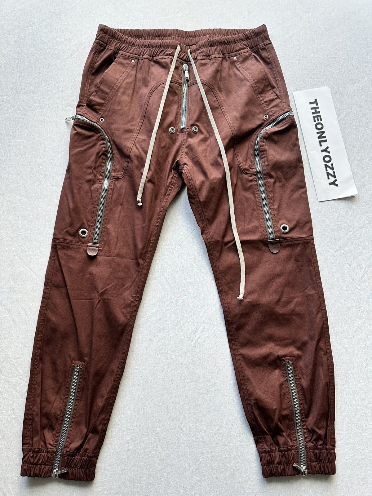 image of Fw22 Rick Owens Bauhaus Cargo Pants Macassar Size It 52, Men's