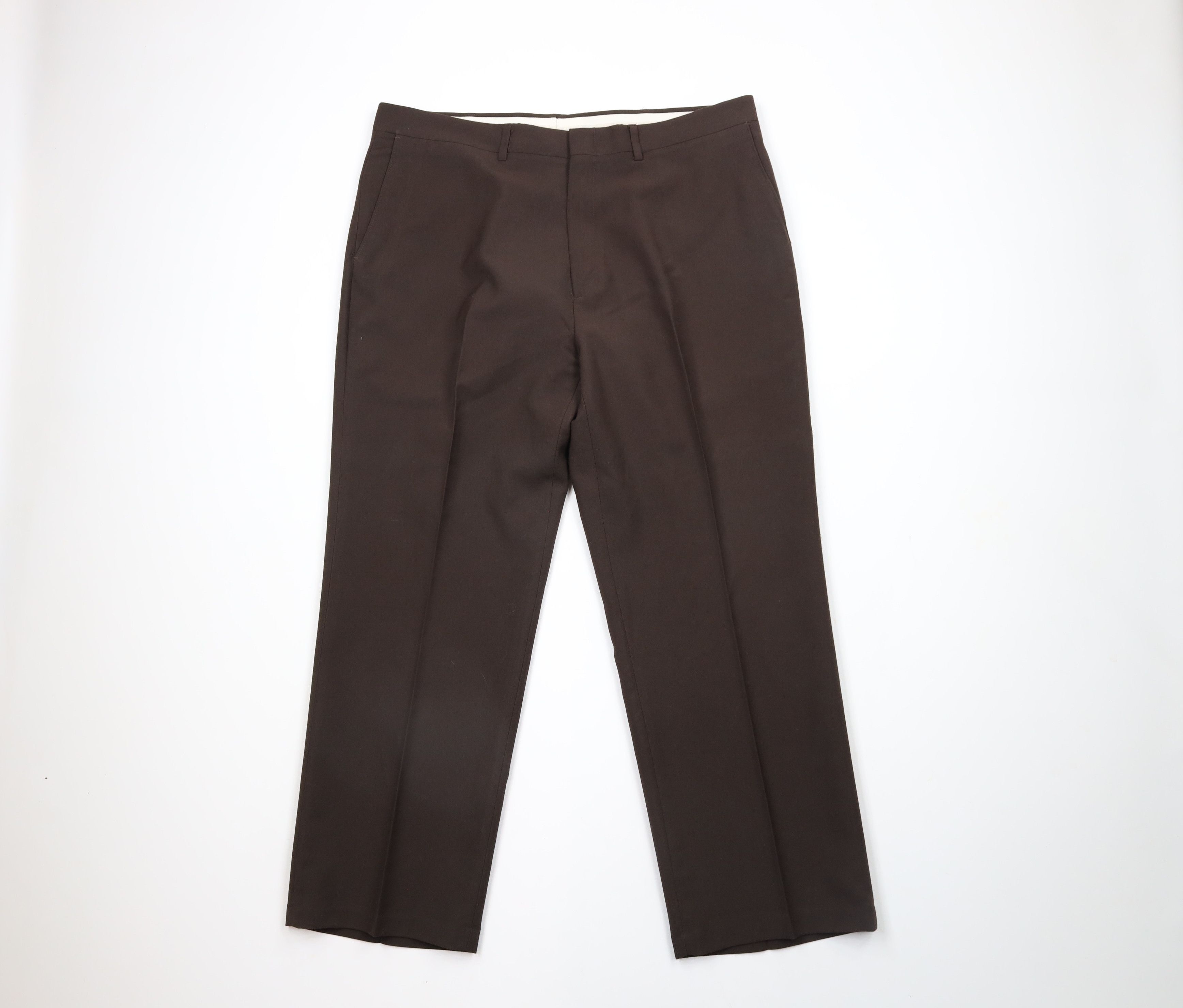 Vintage Vintage 90s Streetwear Bell Bottoms Chino Pants Brown Size US 38 / EU 54 - 1 Thumbnail