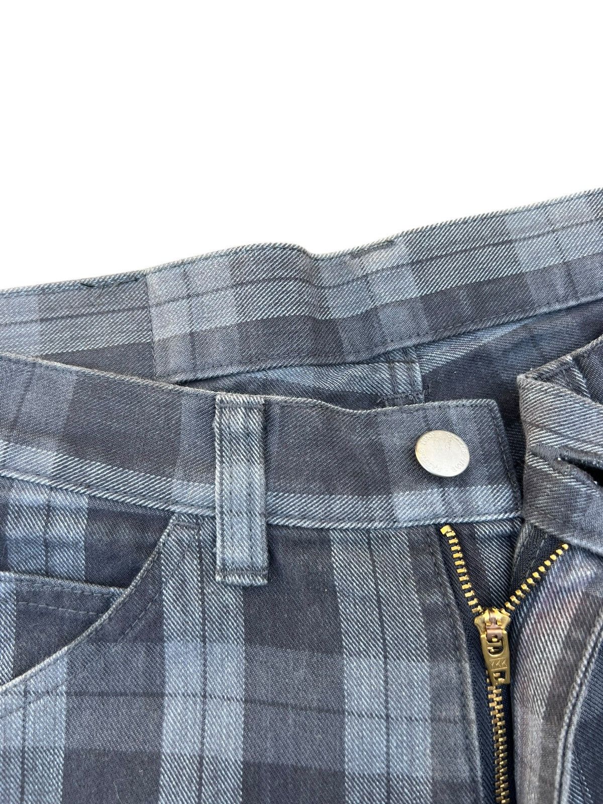 Vintage Vintage RATTLE TRAP Japan Fade Plaid Baggy Work Pant Size US 31 - 5 Thumbnail