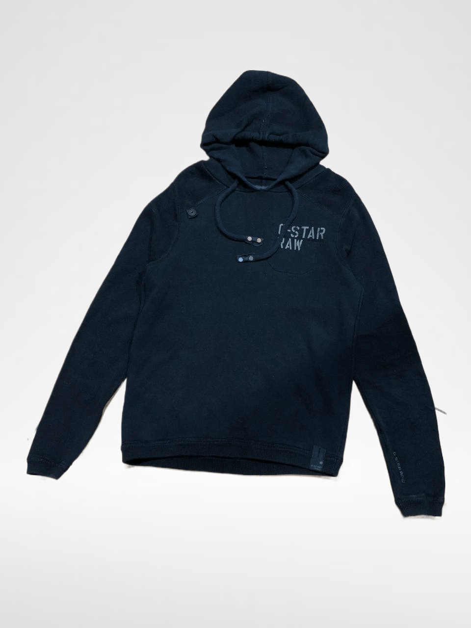 G-Star Black Print Hoodie Size M G-Star Raw Streetwear Size US M / EU 48-50 / 2 - 1 Thumbnail