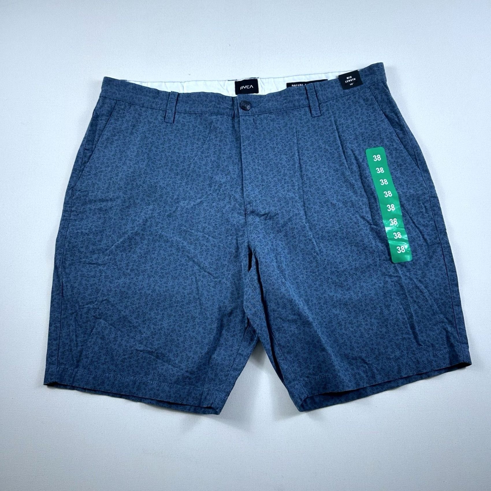 RVCA RVCA Nature X Industry Chino Shorts Blue Floral Print Adult Mens 38 NWT Size US 38 / EU 54 - 2 Thumbnail