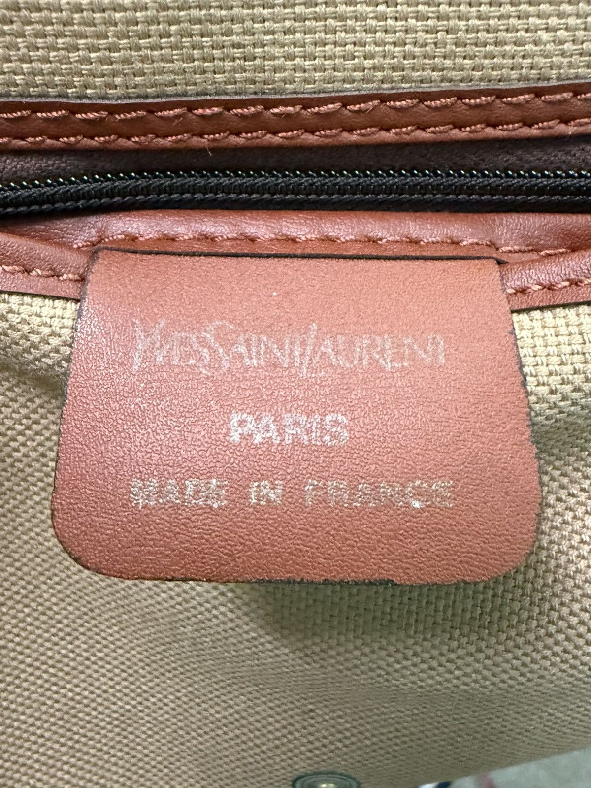 Yves Saint Laurent RARE YVES SAINT LAURENT CANVAS SHOULDER BAG Size ONE SIZE - 17 Thumbnail