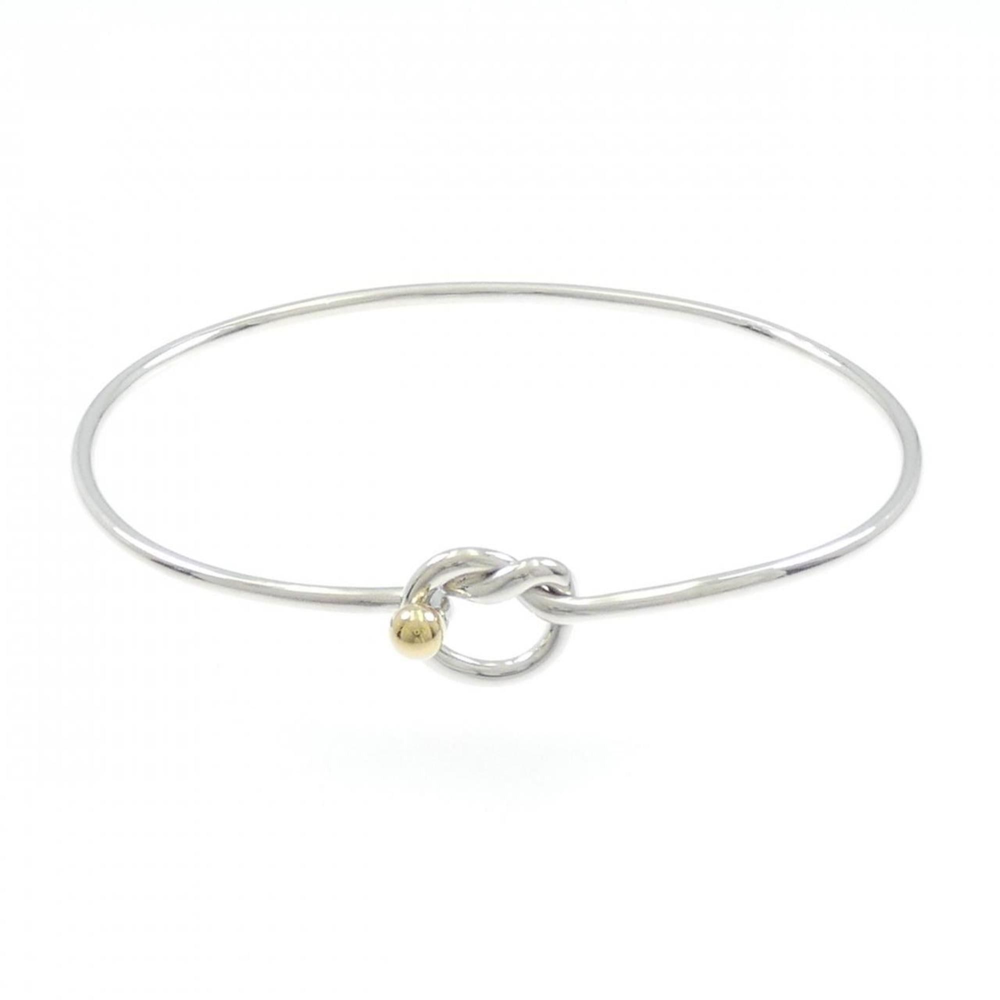 Tiffany Flatwire Hook & Eye Heart Bangle