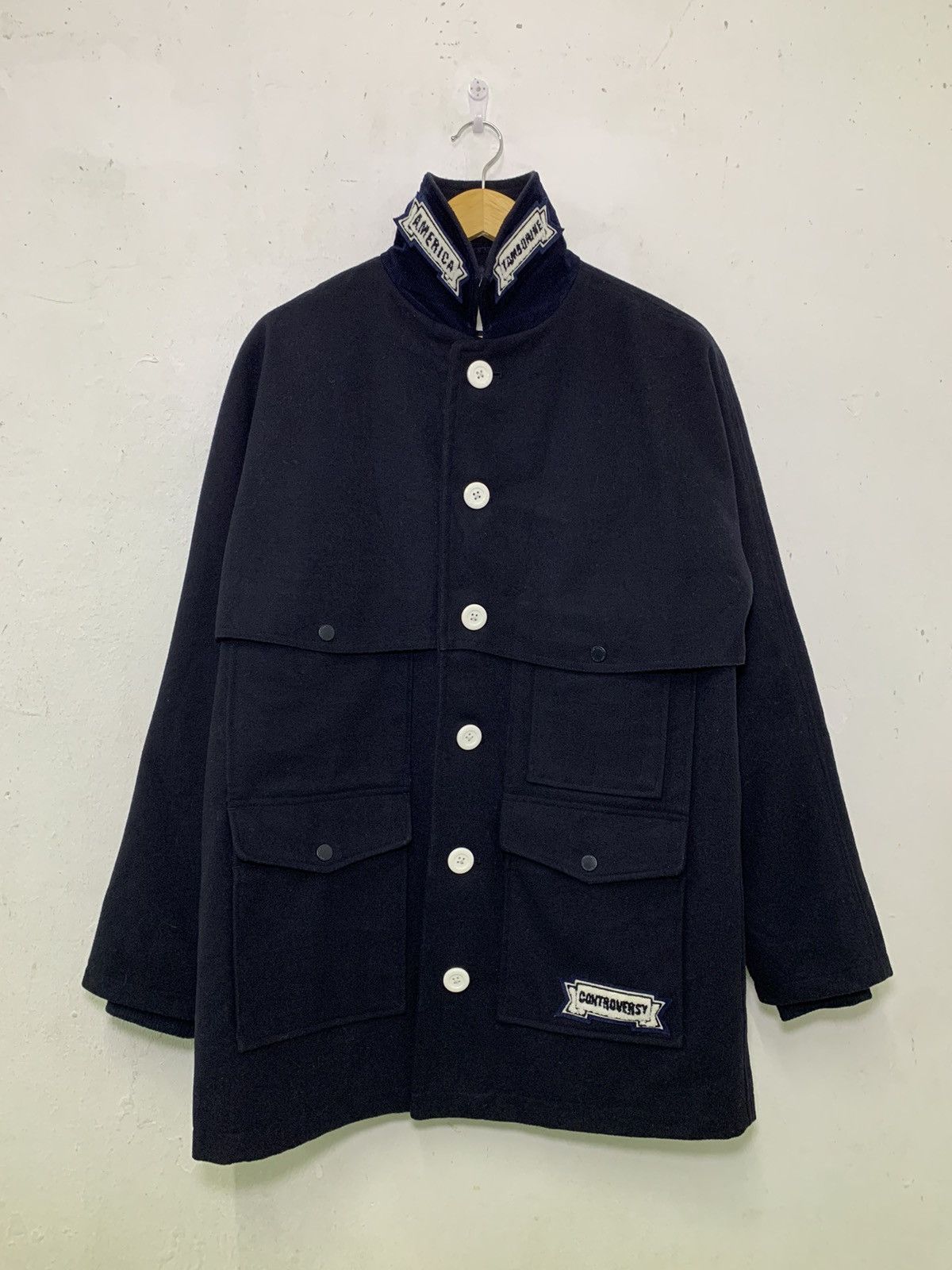 KIM JONES GU Wool Mackinaw Jacket