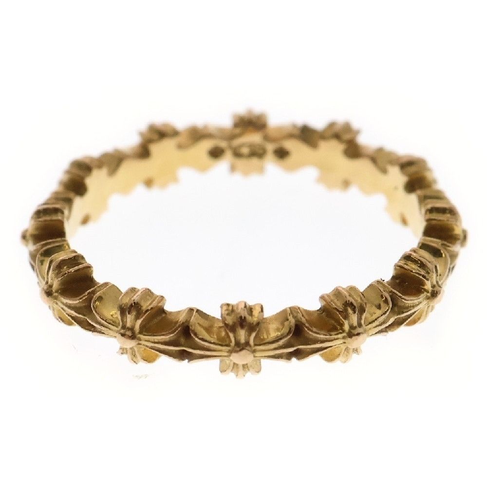 Chrome Hearts 22K Tiny E CH Plus Band Ring Gold