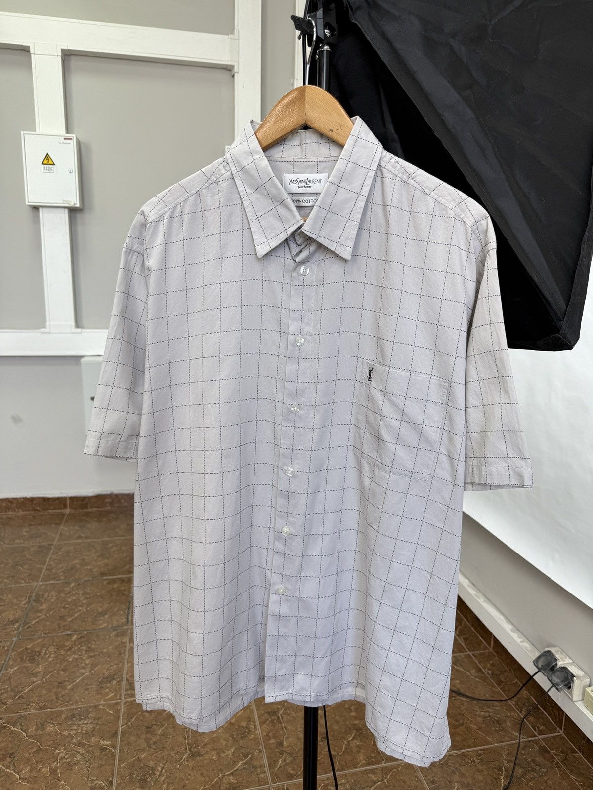 Yves Saint Laurent Vintage 90s Yves Saint Laurent YSL Shirt Rare Retro Y2K Hype Size US XXL / EU 58 / 5 - 1 Thumbnail
