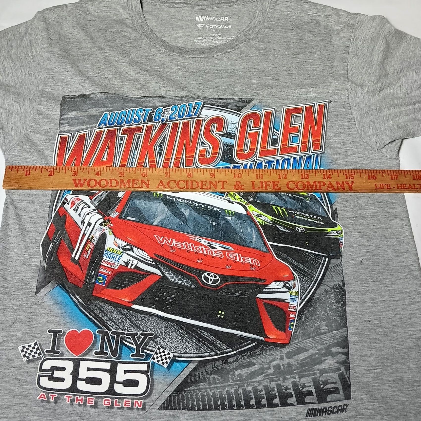 Vintage VINTAGE Watkins Glen International Shirt Small 2017 Gray Fanatics I Love NY 355 Racing NASCAR T-Shirt Mens Short Sleeve Crew Neck Double-Sided Size US S / EU 44-46 / 1 - 4 Thumbnail