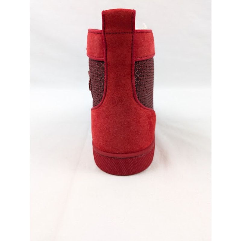 Christian Louboutin o1rshd1 Louis Orlato Flat Hi-Top Sneakers in Loubi Size US 12 / EU 45 - 5 Thumbnail