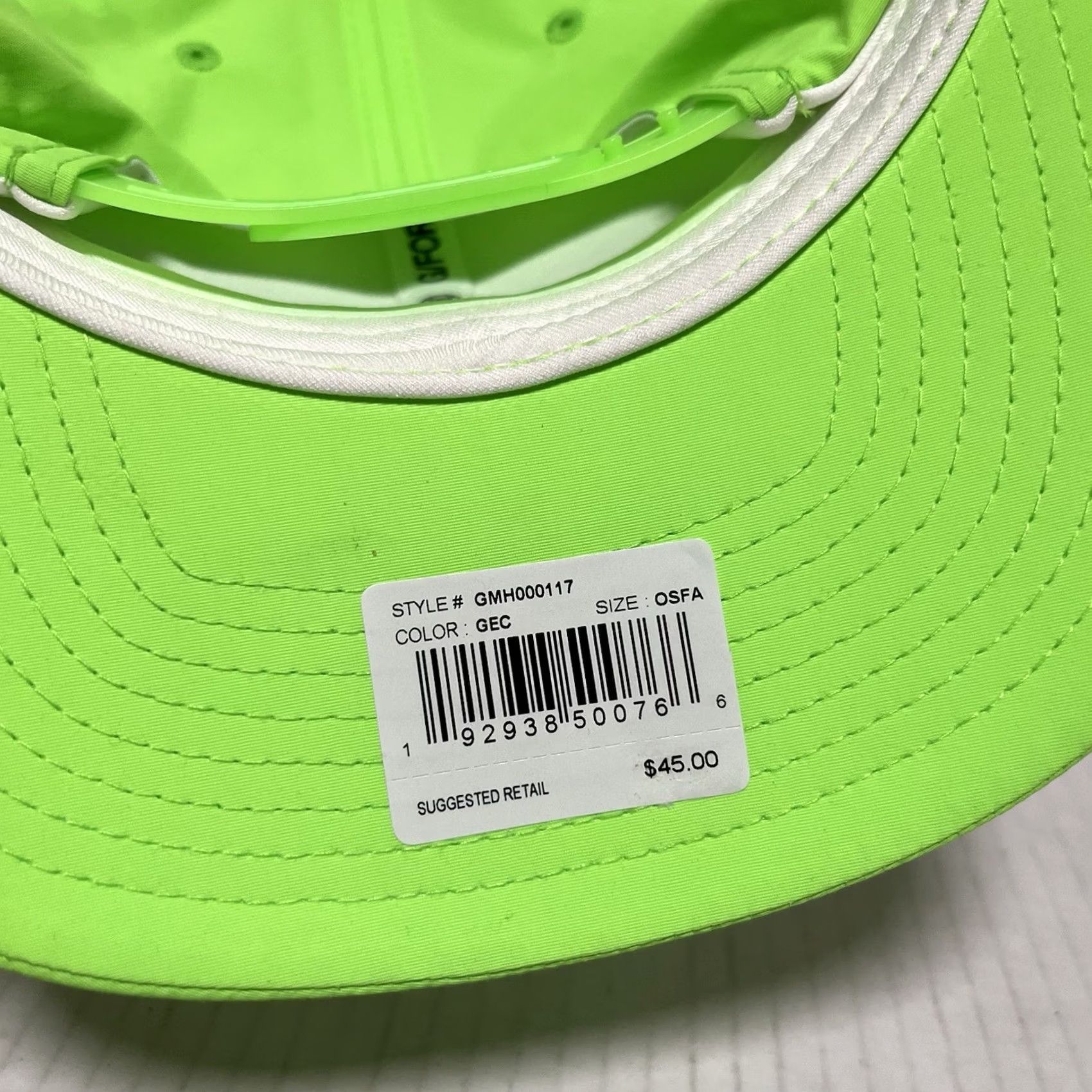 G/FORE G/FORE Golf Hat SnapBack Gecko Neon Green High Vis Silicone Skull & Crossbones Size ONE SIZE - 6 Thumbnail