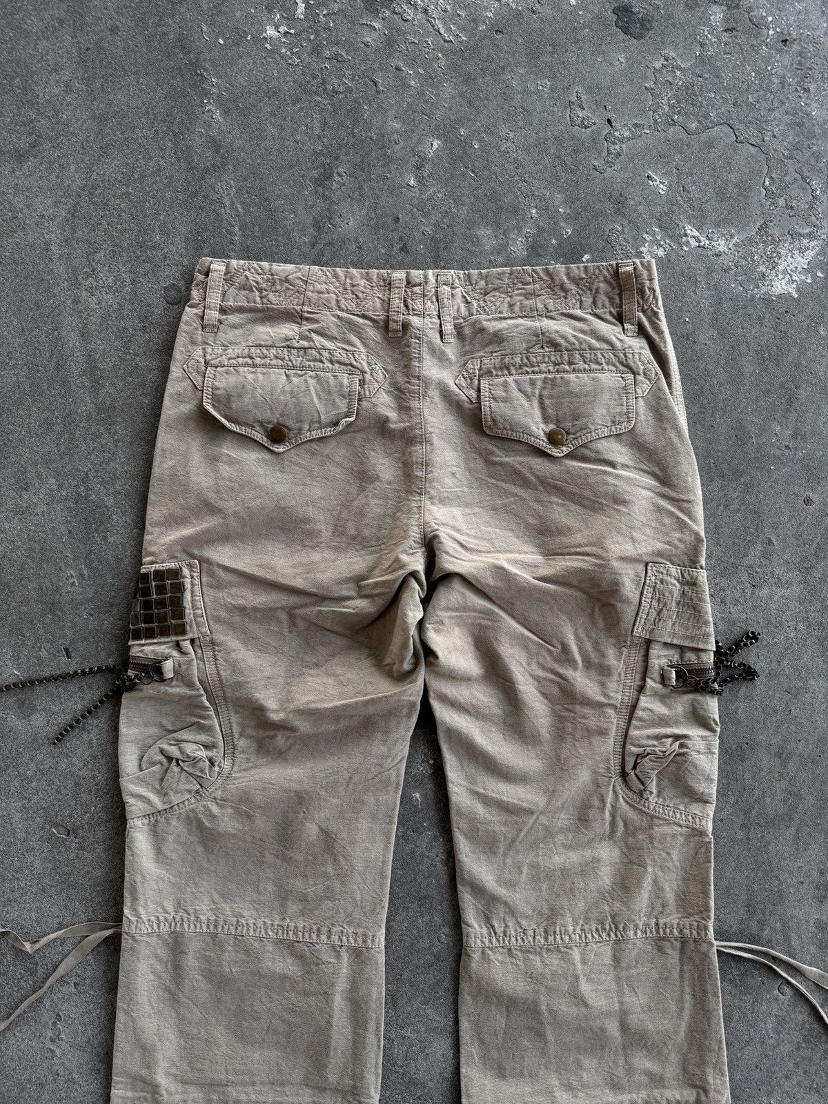 Kiminori Morishita Halb Kiminori Morishita Cargo Flare Canvas Pants Size US 33 - 11 Thumbnail