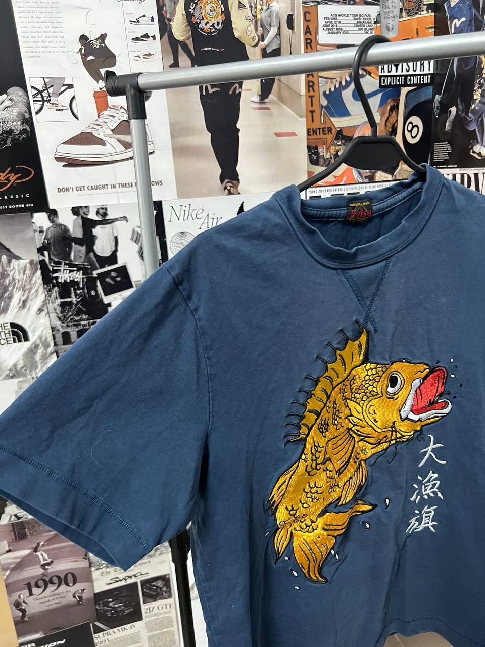 Vintage Vintage Evisu Multi LOGO BIG LOGO t-shirt Koi Fish JAPAN Size US L / EU 52-54 / 3 - 15 Thumbnail