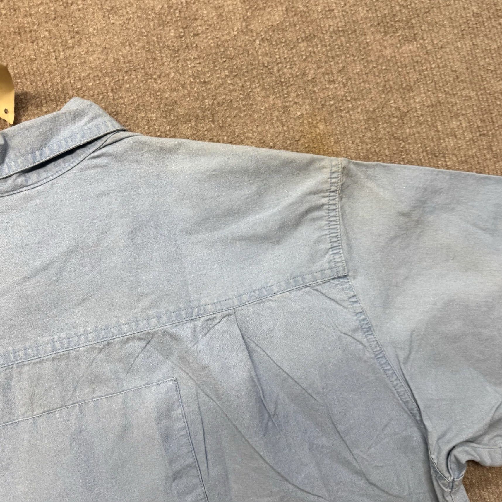 Gotcha VINTAGE Gotcha Shirt Mens XL 80s Surf NOS Blue Chambray Skate Size US XL / EU 56 / 4 - 6 Thumbnail