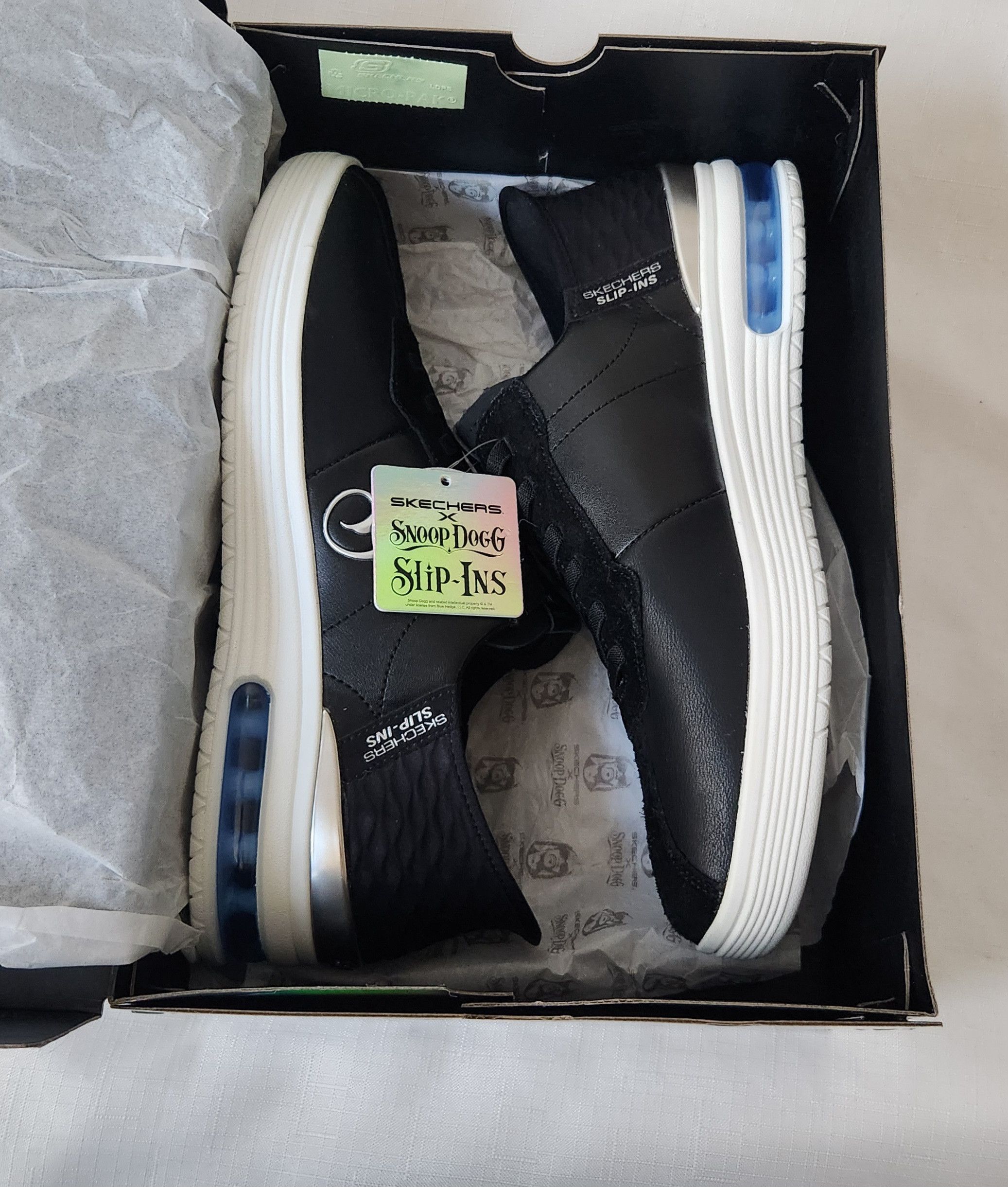 SKECHERS × Snoop Dogg Skechers X Snoop Dogg Slip Ins Doggy Air Black Size 10 New Size US 10 / EU 43 - 1 Thumbnail