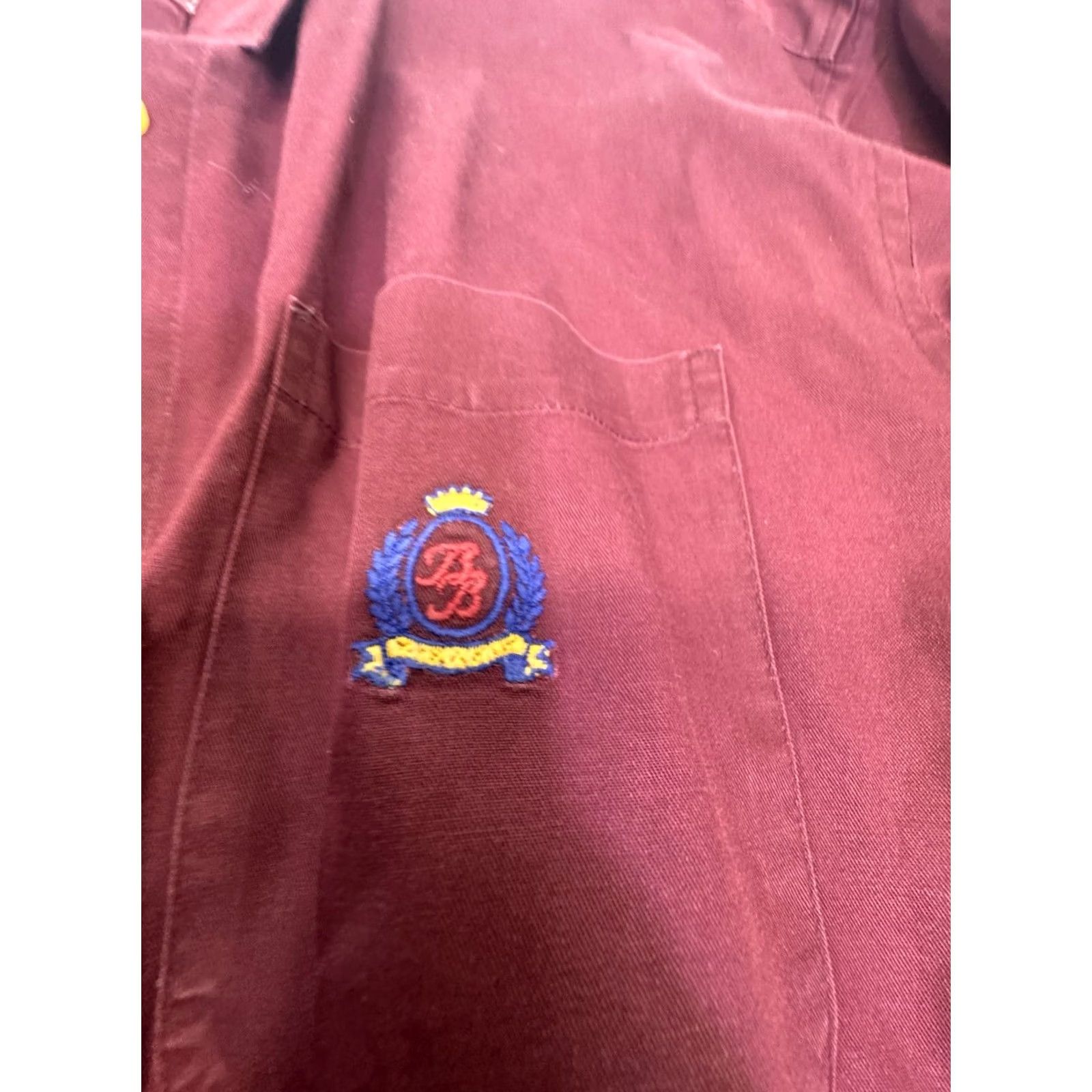 Bugle Boy VINTAGE Bugle Boy Burgundy Long Sleeve Button Down Shirt XL 90's For Her Size XL / US 12-14 / IT 48-50 - 4 Thumbnail