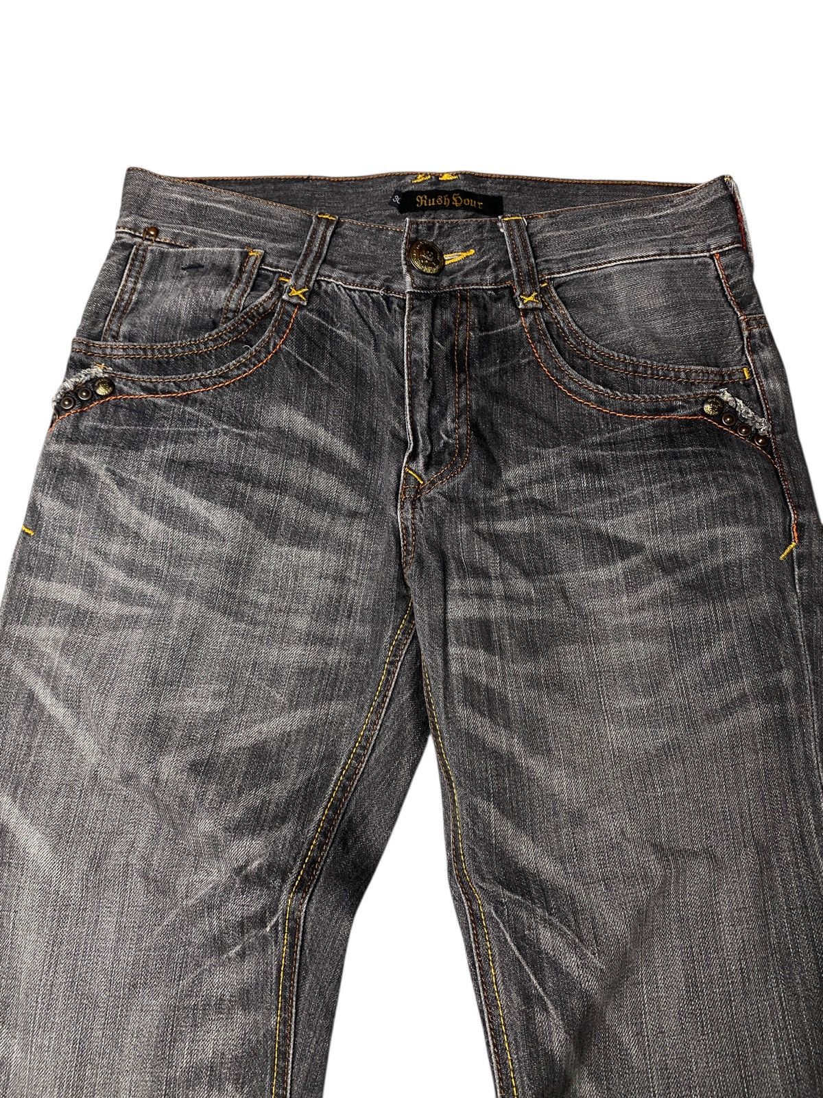 Le Grande Bleu (L.G.B.) 2000's Rush Hour Seawash Clawmark Flared Jeans Size US 30 / EU 46 - 3 Thumbnail