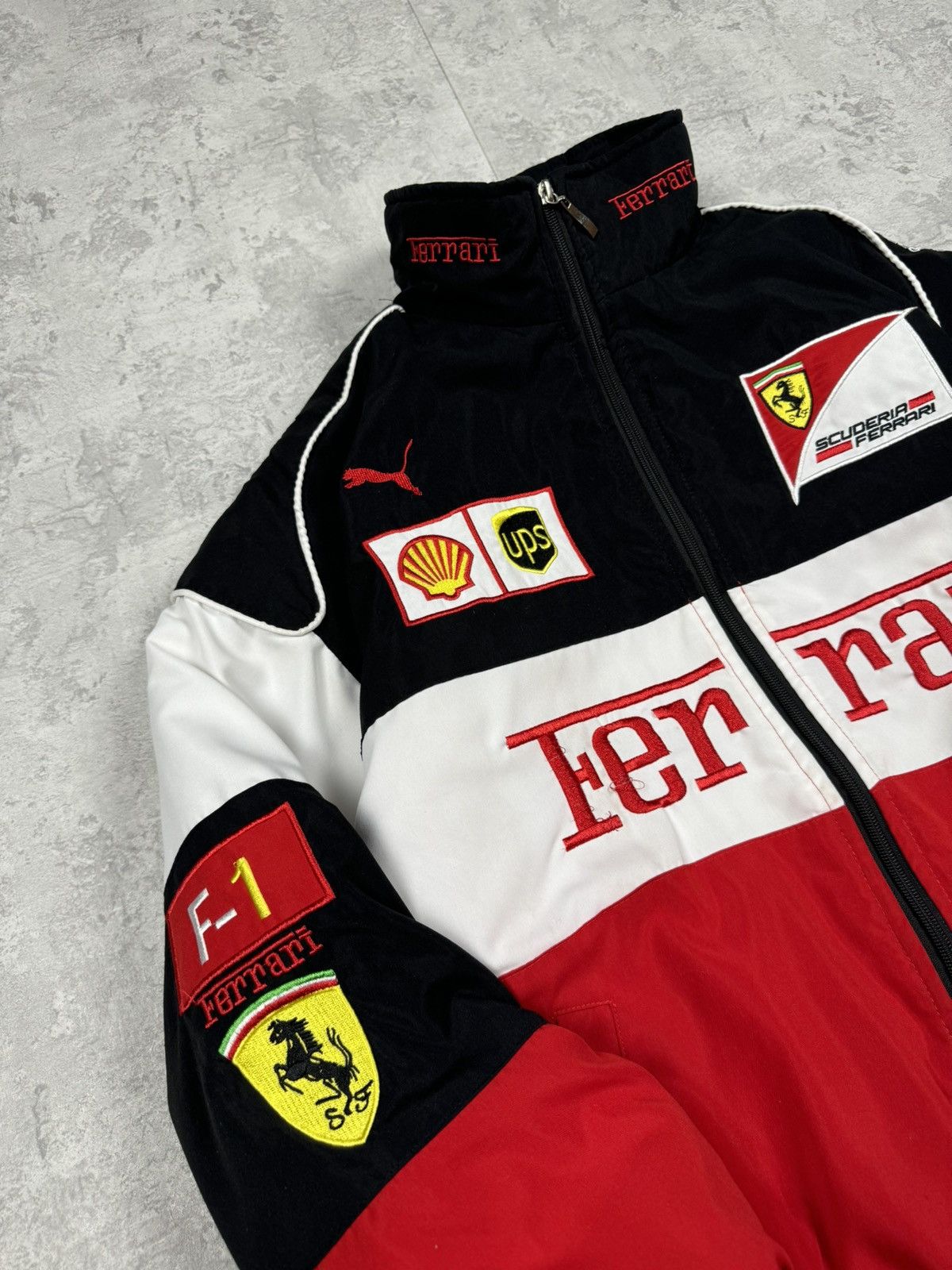 Ferrari Ferrari F1 Racing Moto Jacket Size M Size US M / EU 48-50 / 2 - 4 Thumbnail
