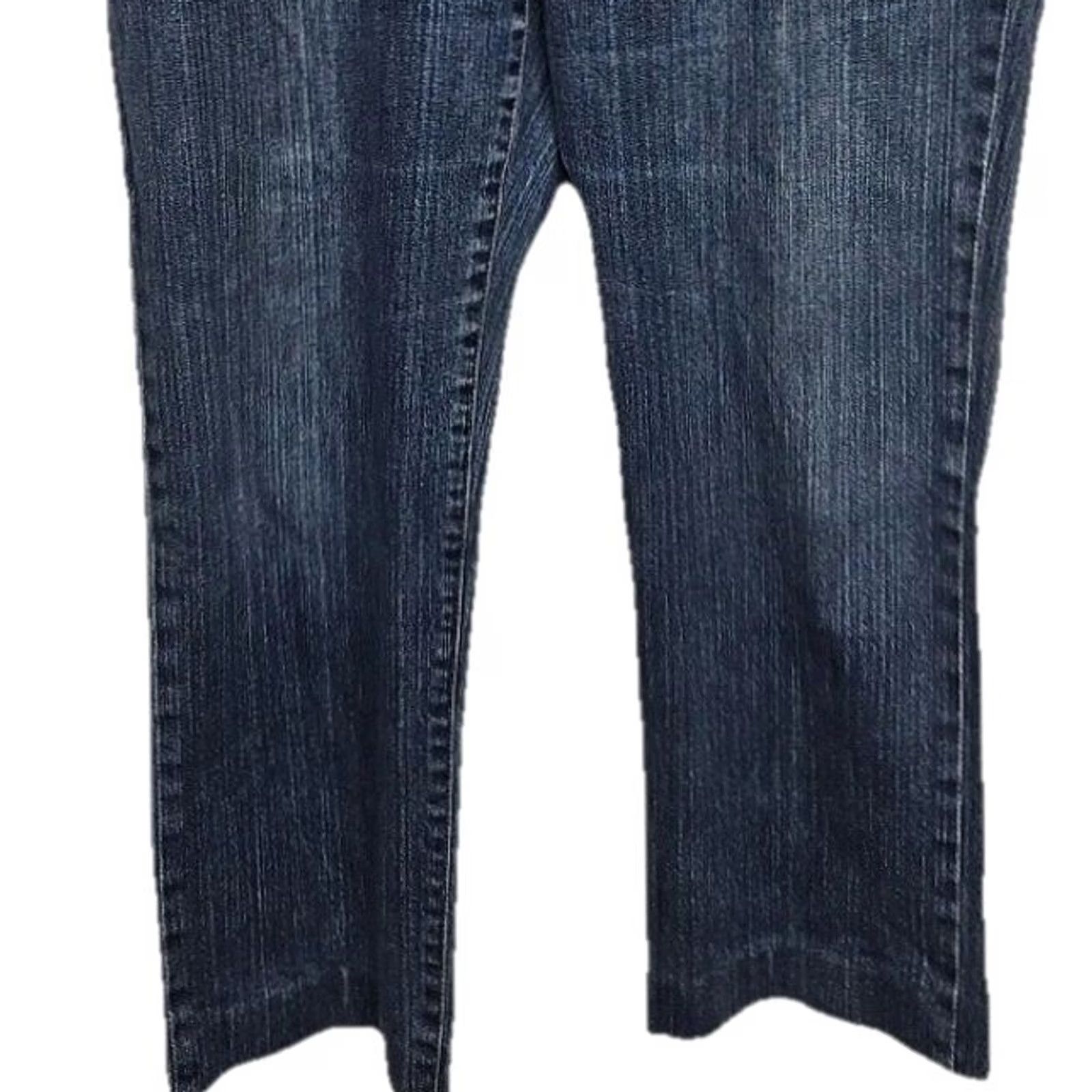 Ralph Lauren VINTAGE Ralph Lauren Jeans Co Women’s 16W Straight Leg Stretch Denim Blue Mid Rise Size 38" / US 16 / IT 52 - 3 Thumbnail
