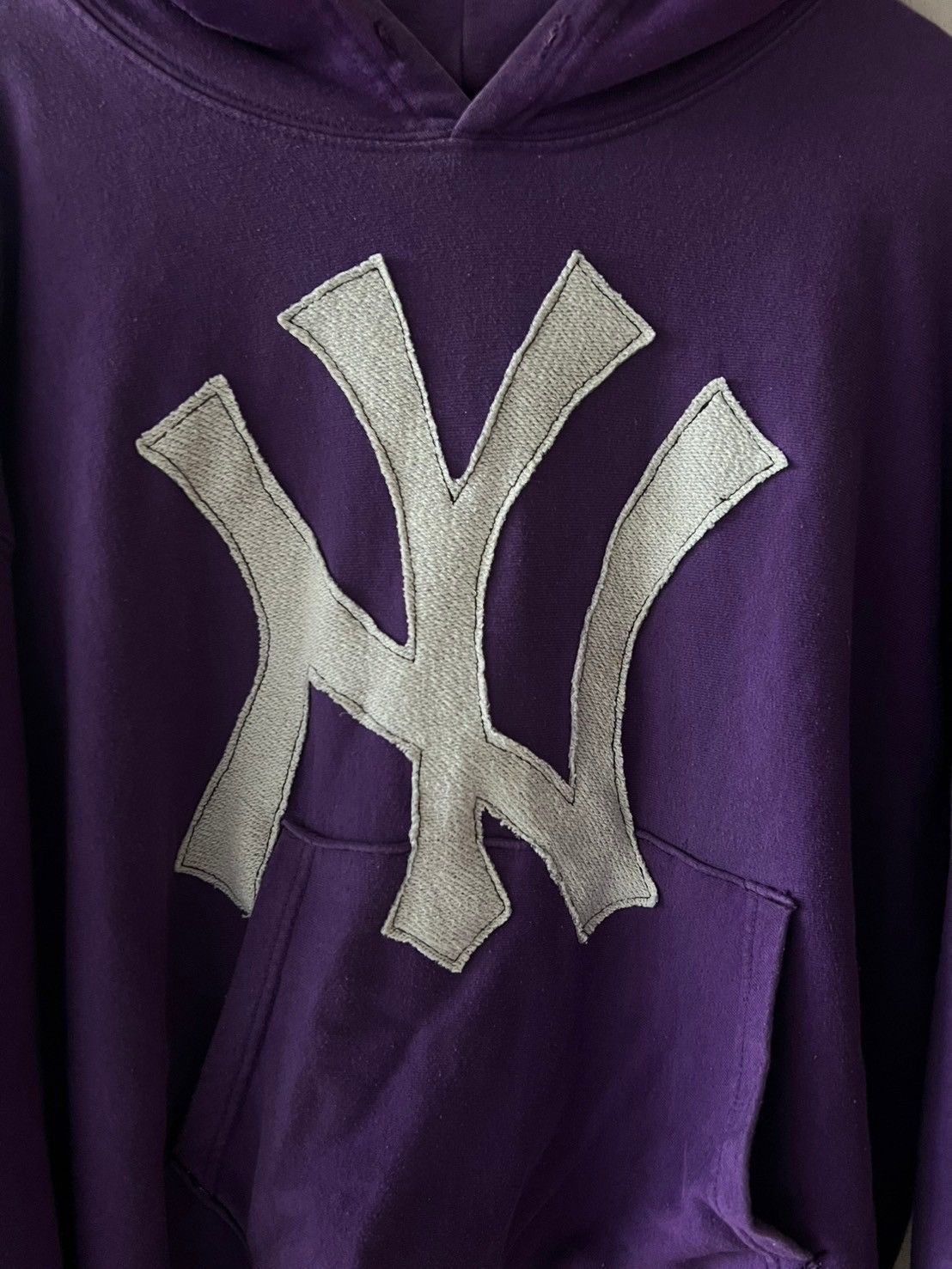 Other Faded Vintage NY Patchwork Hoodie Size US M / EU 48-50 / 2 - 3 Thumbnail