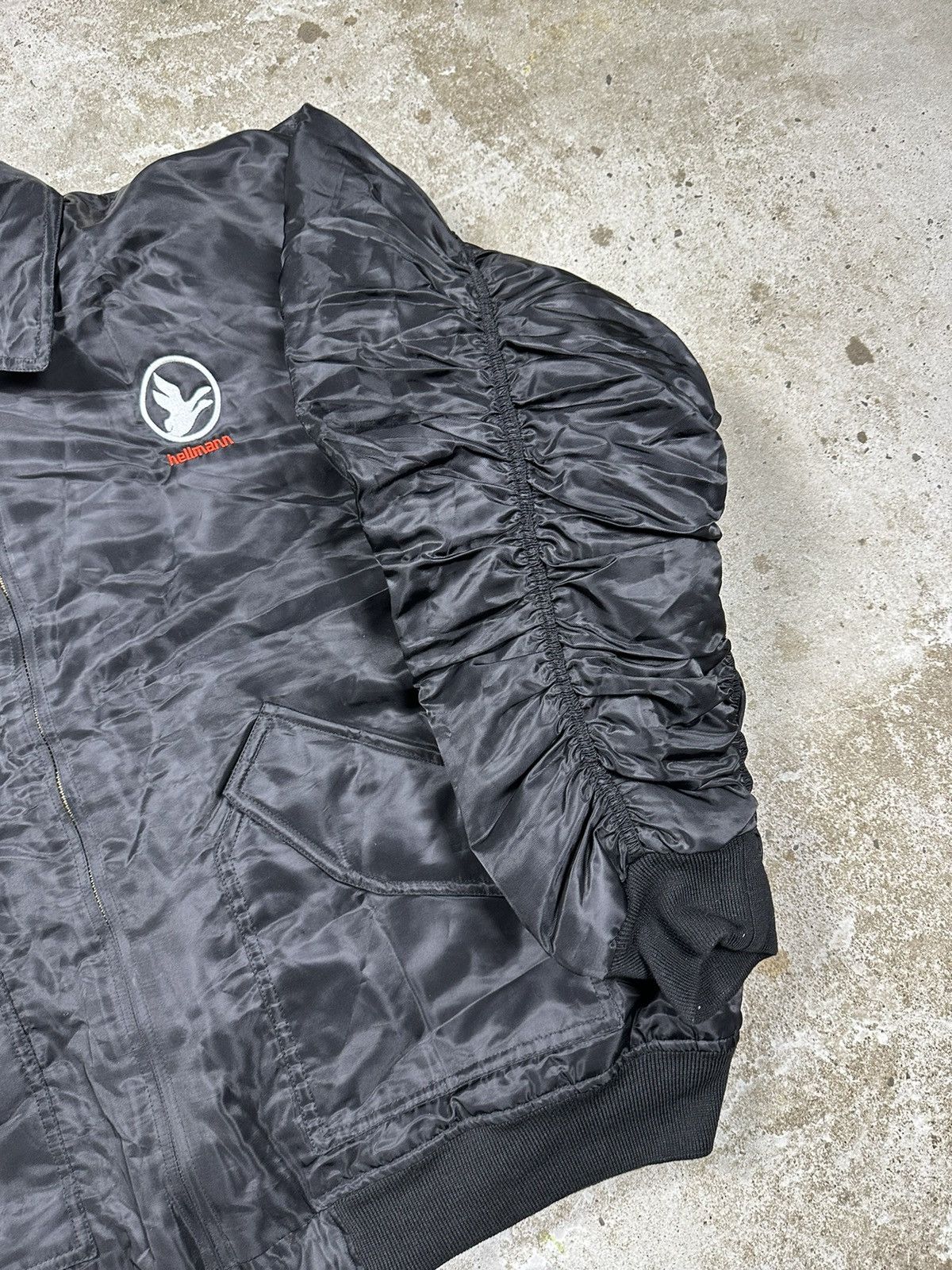 Vintage ‼️ Vintage 90s Black Boxy Bomber Jacket Nylon Rare Size US XL / EU 56 / 4 - 4 Thumbnail