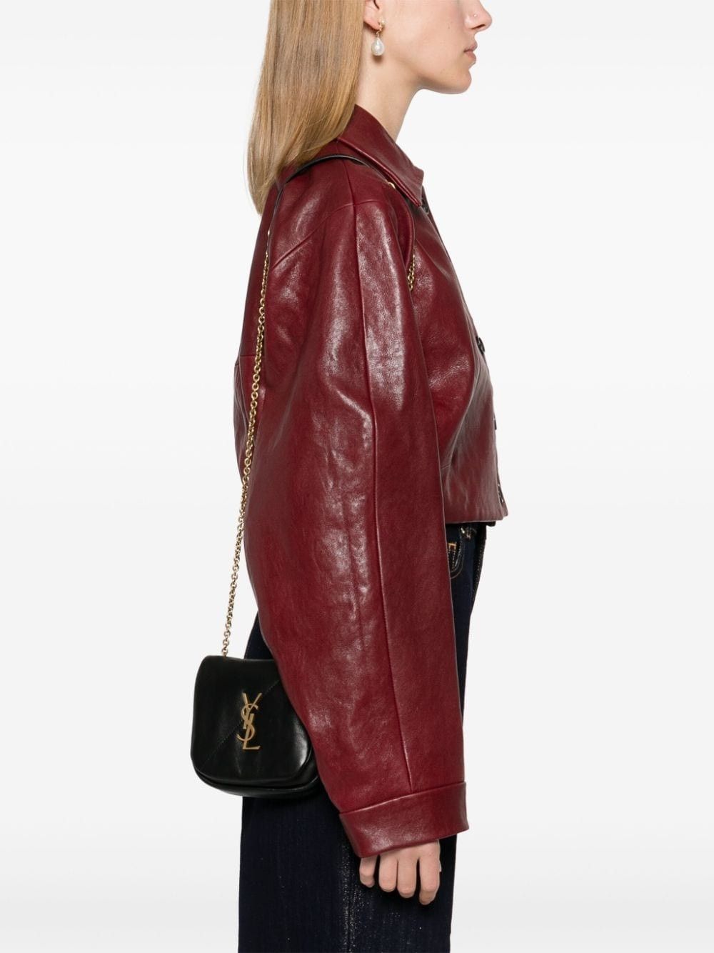 Saint Laurent Paris o1s1wg111025 Size: OS / Small Crossbody Bag in Black Size ONE SIZE - 2 Thumbnail