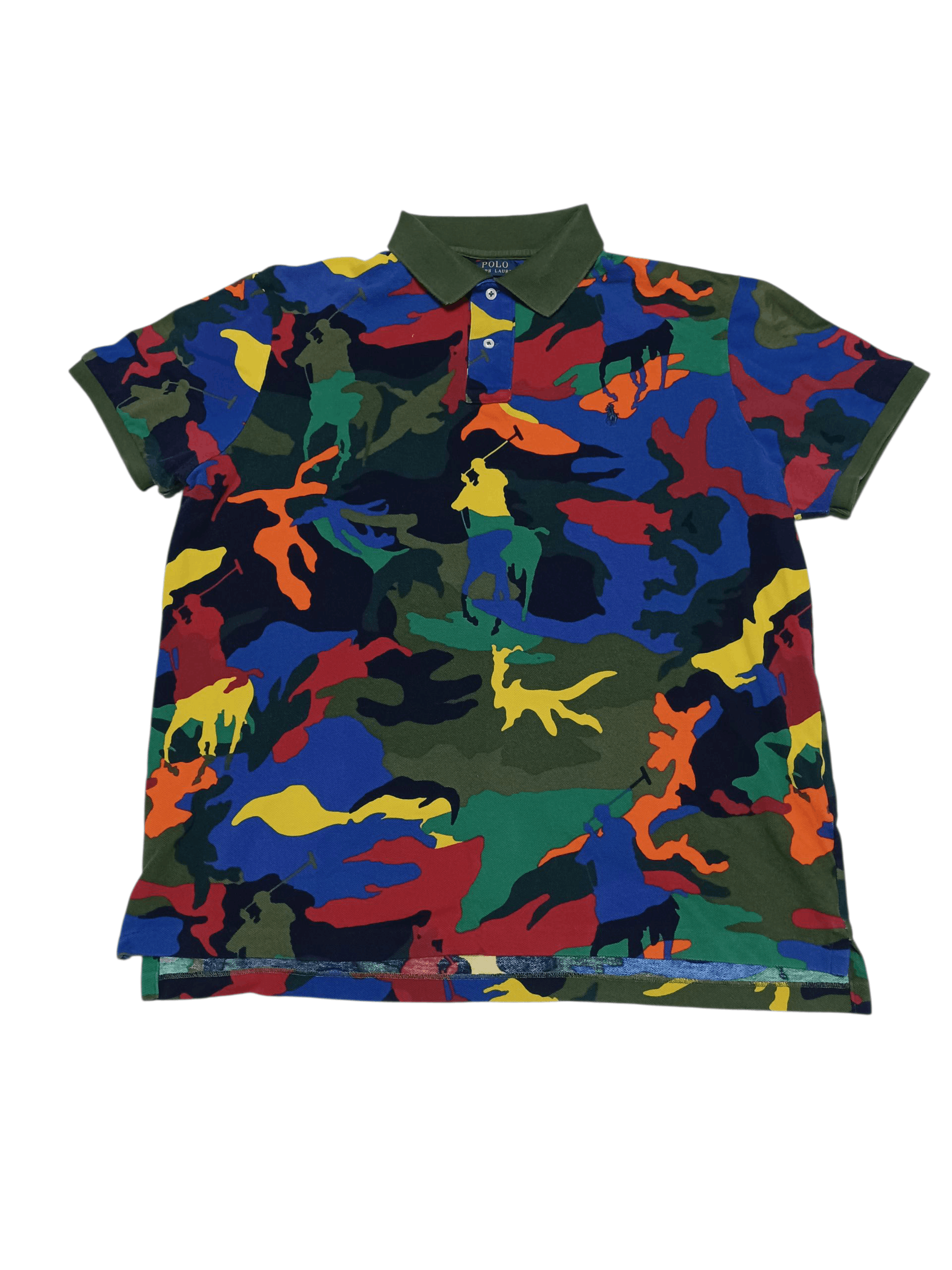 Polo Ralph Lauren POLO RALPH LAUREN RARE MONOGRAM CAMO LUXURY POLO SHIRT Size US XL / EU 56 / 4 - 1 Thumbnail