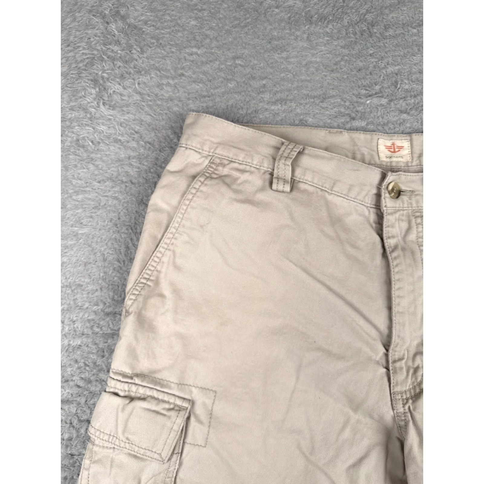 Dockers Dockers Cargo Shorts Men 34 Beige 100% Cotton Twill Regular Fit Casual Everyday 34x10 Size US 34 / EU 50 - 4 Thumbnail