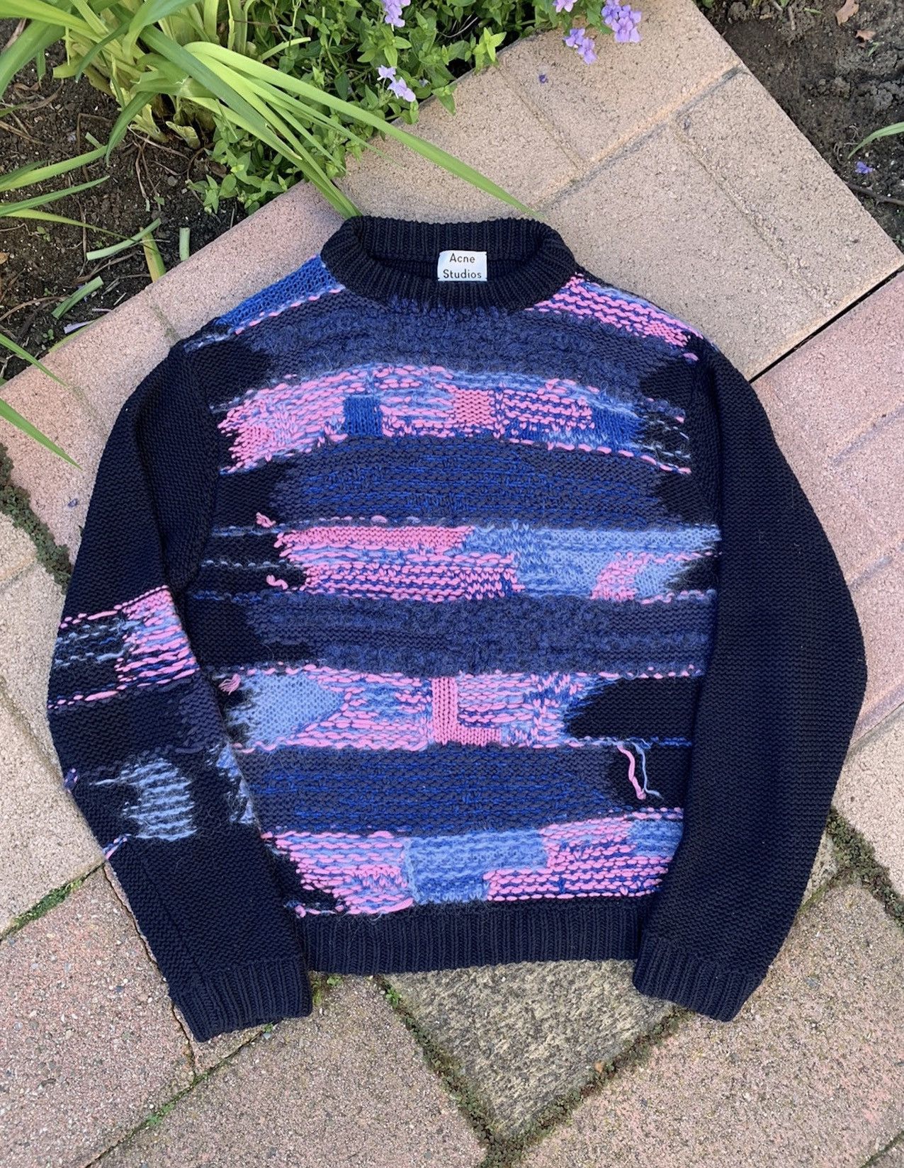 image of Grail Acne Studios Complex Knit Sweater, Men's (Size Medium)