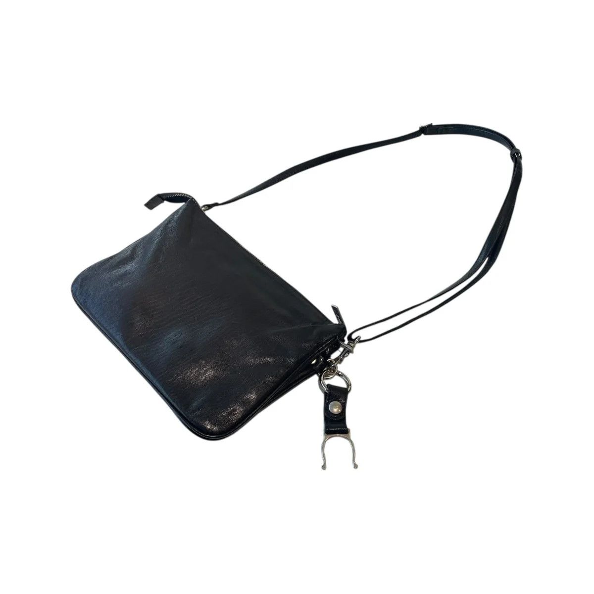 Yohji Yamamoto Yohji Yamamoto GRAIN GOAT SKIN 3 SEPARATED SACOCHE Size ONE SIZE - 1 Thumbnail