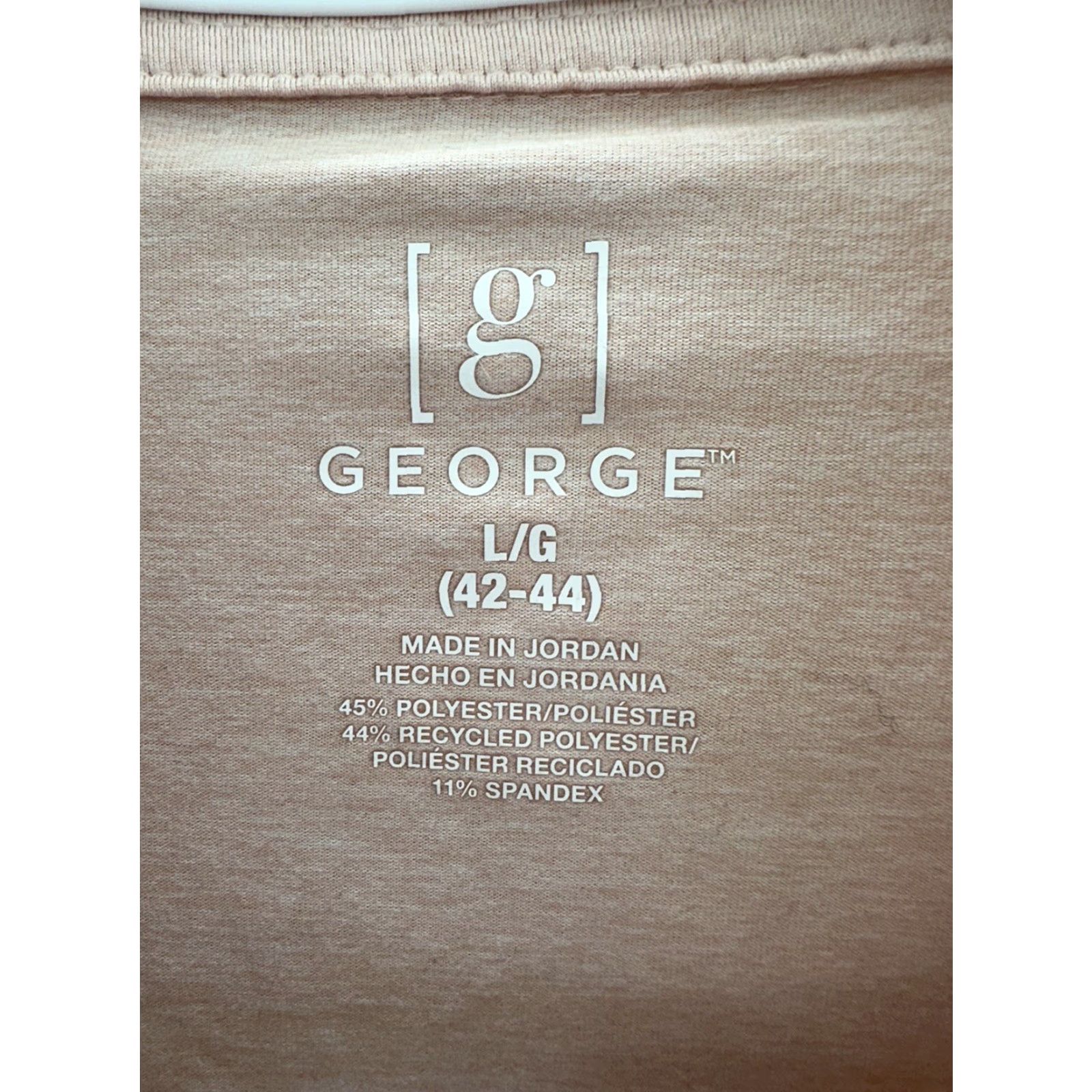 George George Mens Polo Shirt Size Large 42-44 Pink Collared Short Sleeve Size US L / EU 52-54 / 3 - 4 Thumbnail