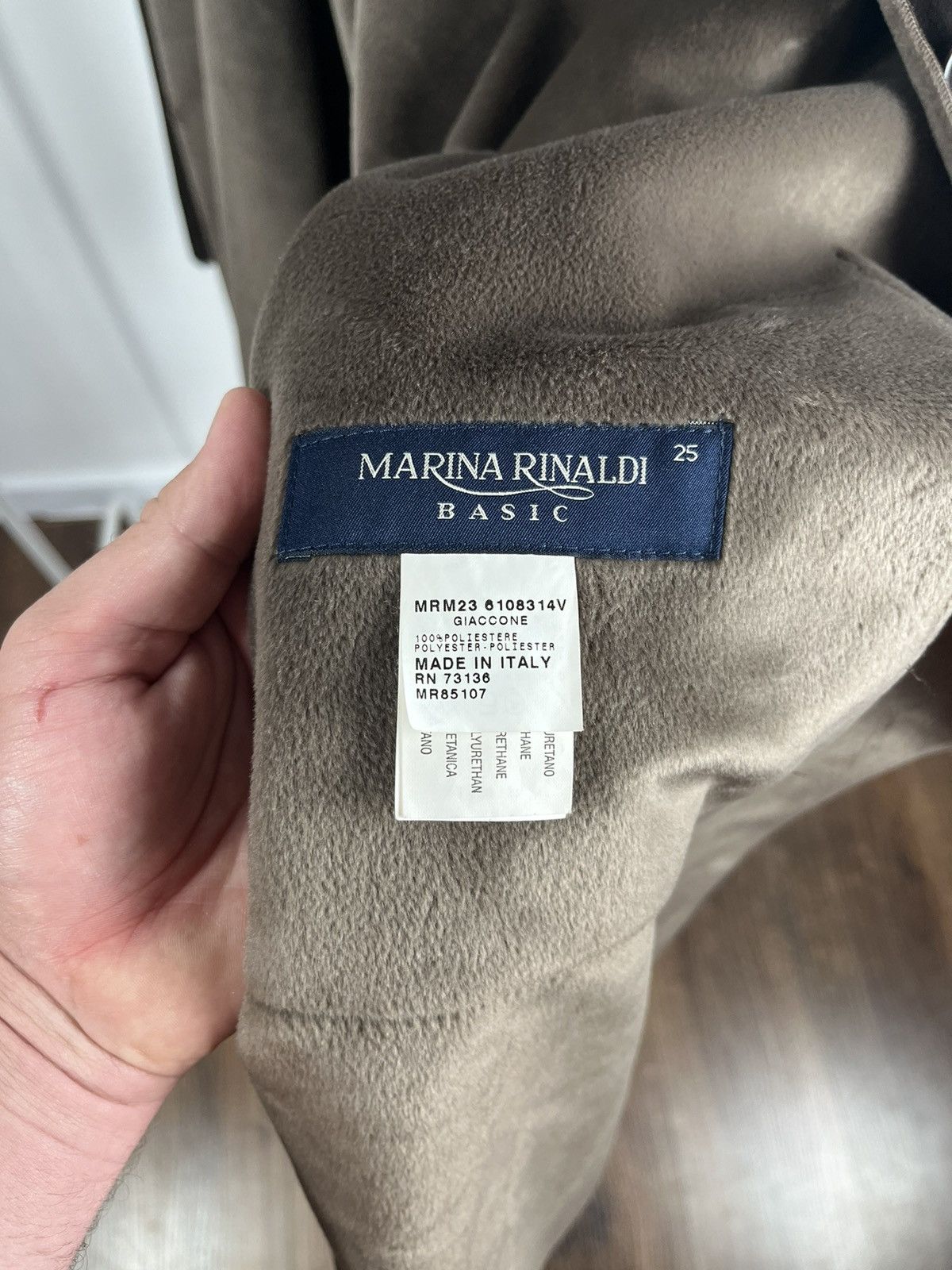Other Vintage Marina Rinaldo Suede Trench Jacket Size XXL / US 16-18 / IT 52-54 - 8 Thumbnail