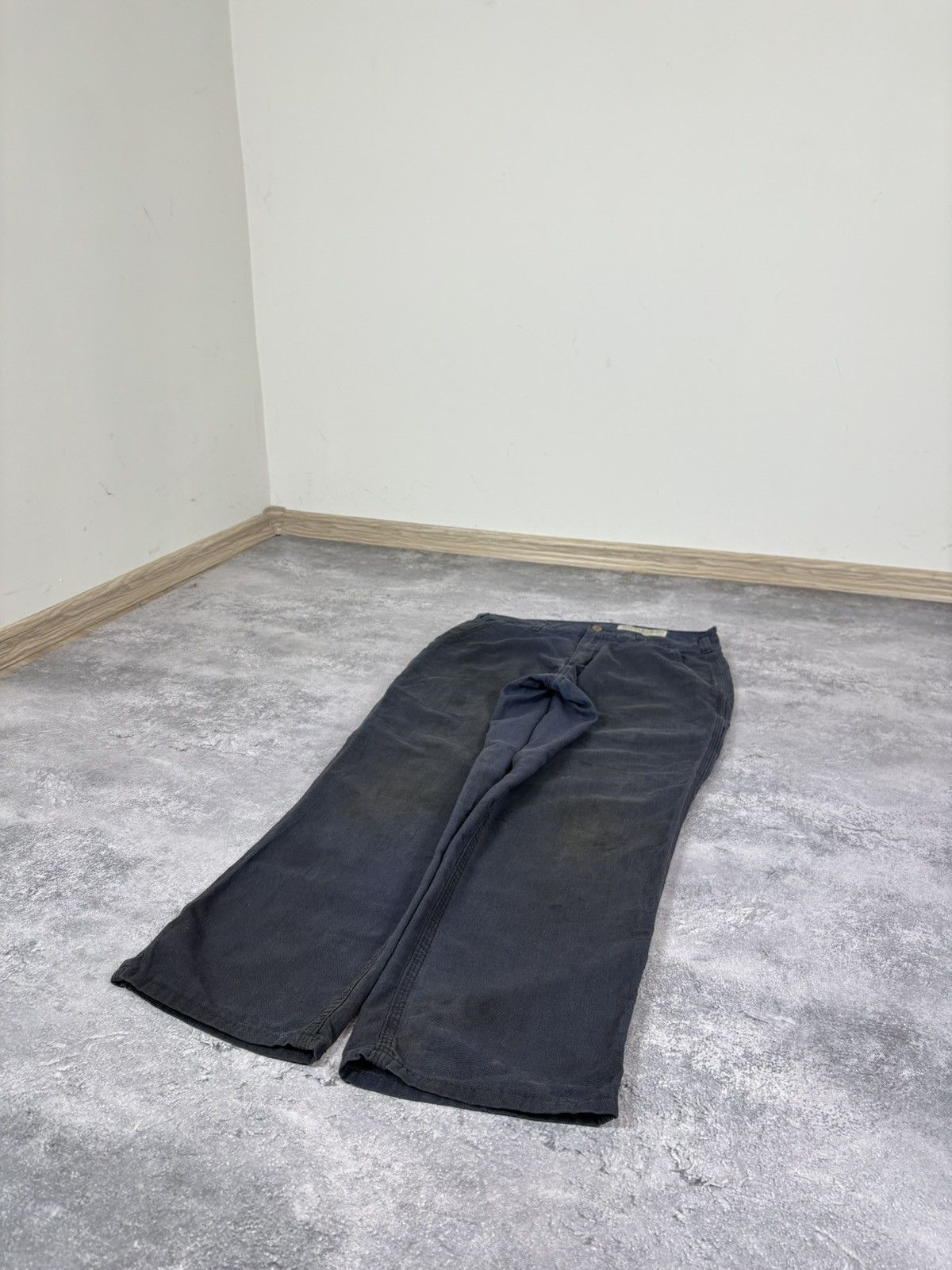 Carhartt Carhartt Men’s Navy Blue Carpenter Pants Dungaree Fit Size US 32 / EU 48 - 10 Thumbnail