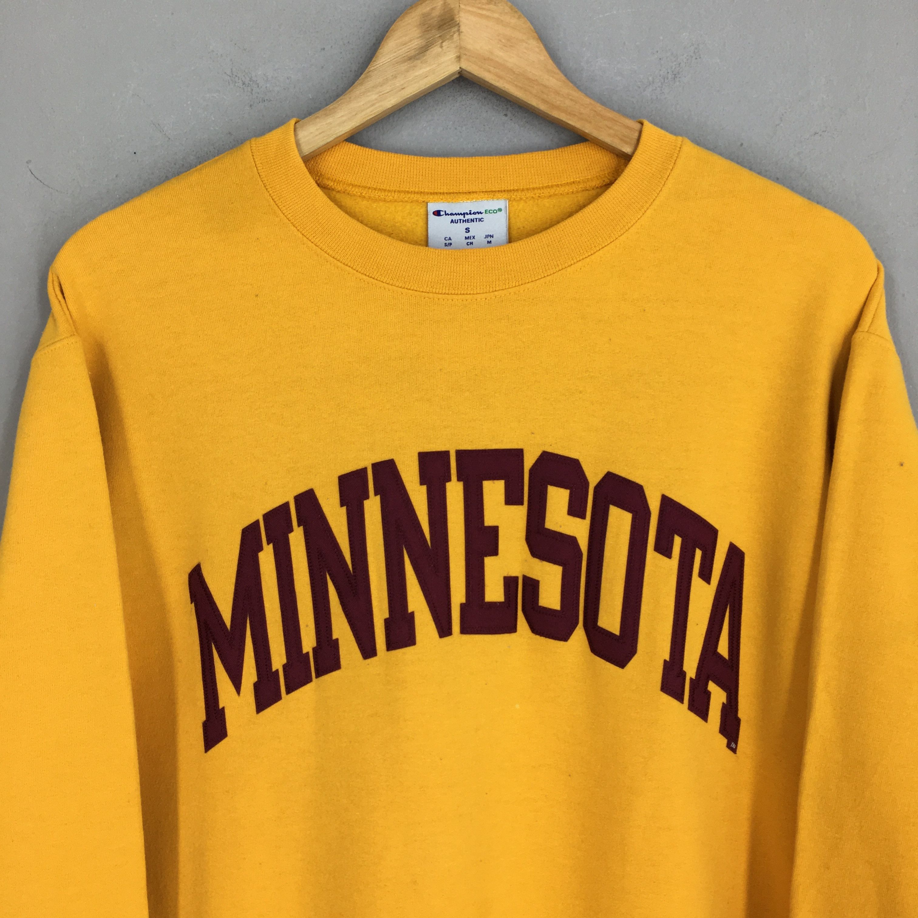 Champion × NCAA × Vintage Vintage 1990s Minnesota State Yellow Sweatshirt Small Size US S / EU 44-46 / 1 - 2 Thumbnail