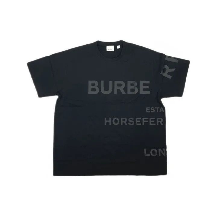 Burberry Burberry Burberry Black Cotton Short Sleeve T-Shirt-2507 Size US M / EU 48-50 / 2 - 2 Thumbnail