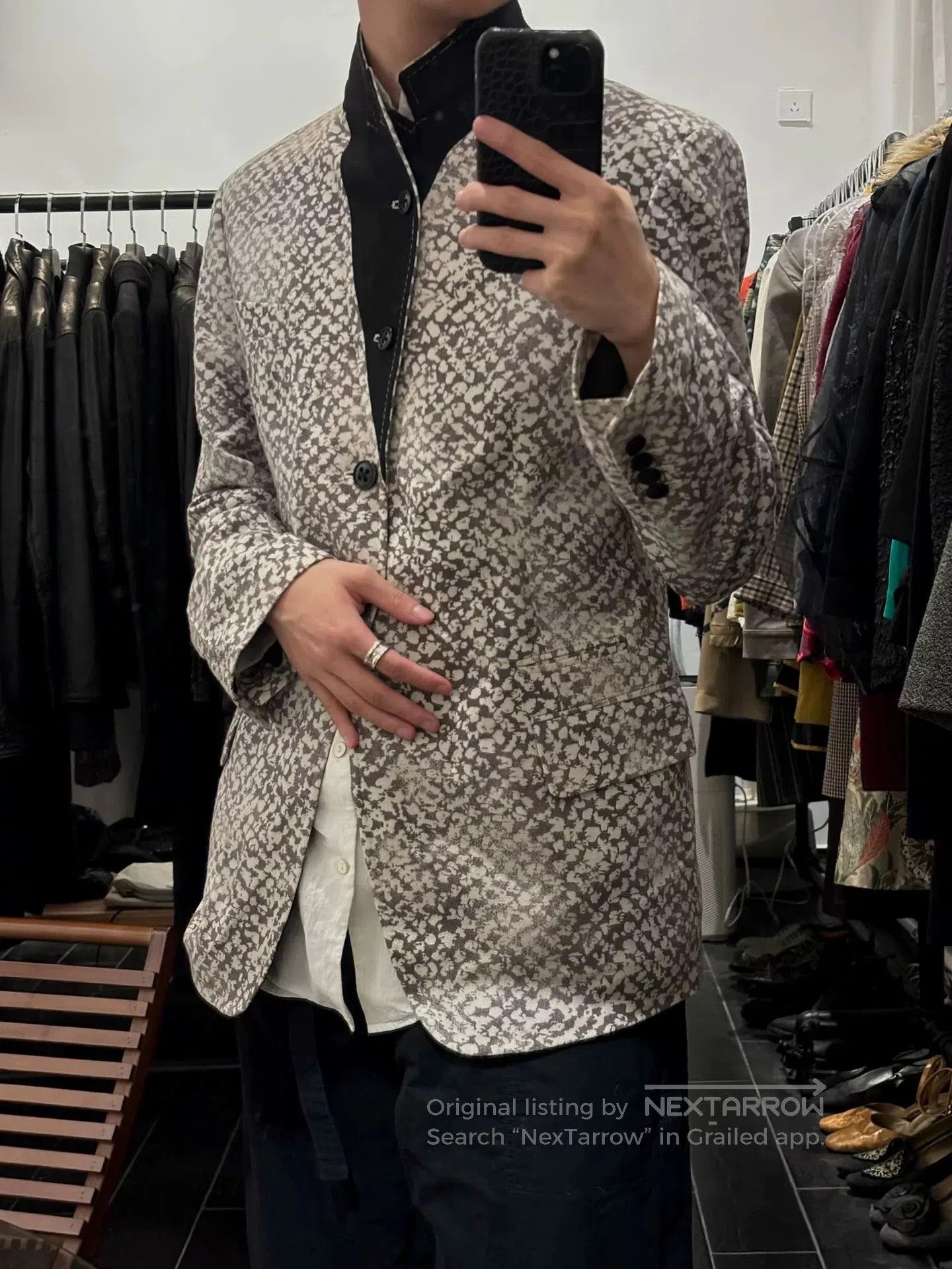 Ann Demeulemeester Ann Demeulemeester Vintage Snowflake Blazer. Size XS / US 0-2 / IT 36-38 - 2 Thumbnail