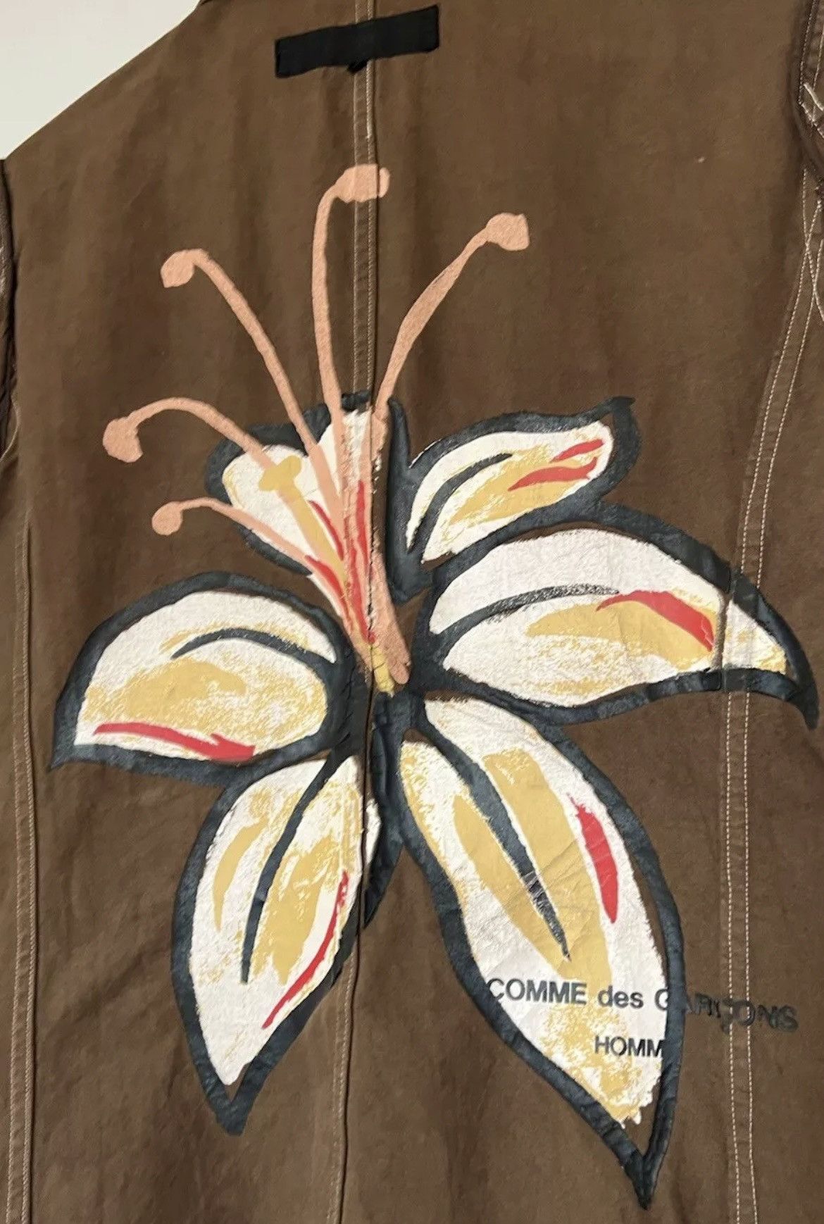 Comme des Garcons Homme Plus CDGH AD2002 Painted Flower Reversible Blazer Men’s S Size US S / EU 44-46 / 1 - 2 Thumbnail